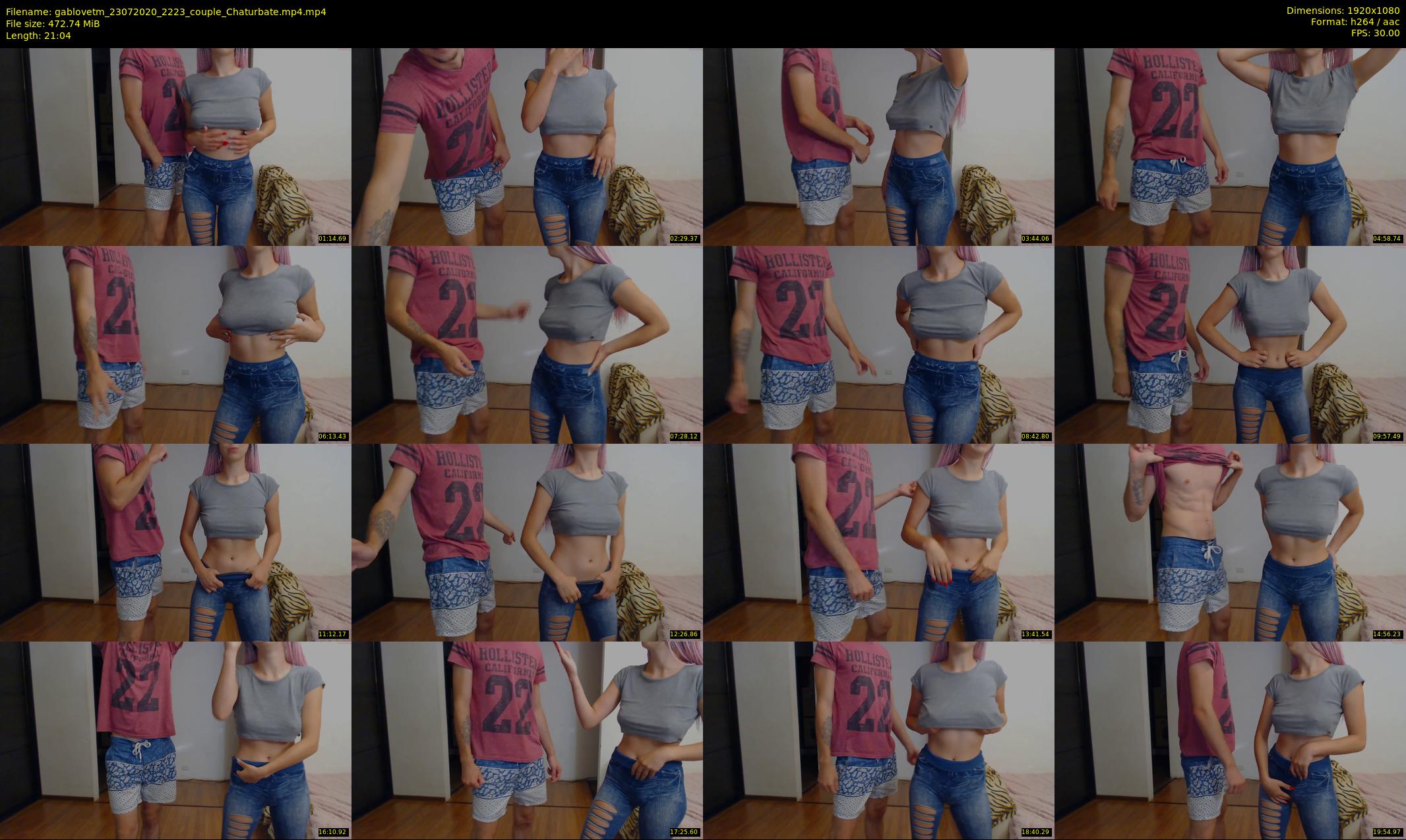 gablovetm — 22 minute Chaturbate couple cam show recording, 1080p, Jul 23, 2020