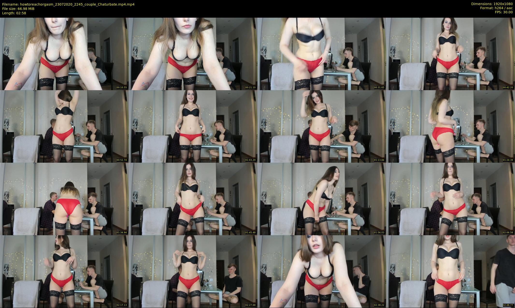 howtoreachorgasm — 3 minute Chaturbate couple cam show recording, 1080p, Jul 23, 2020
