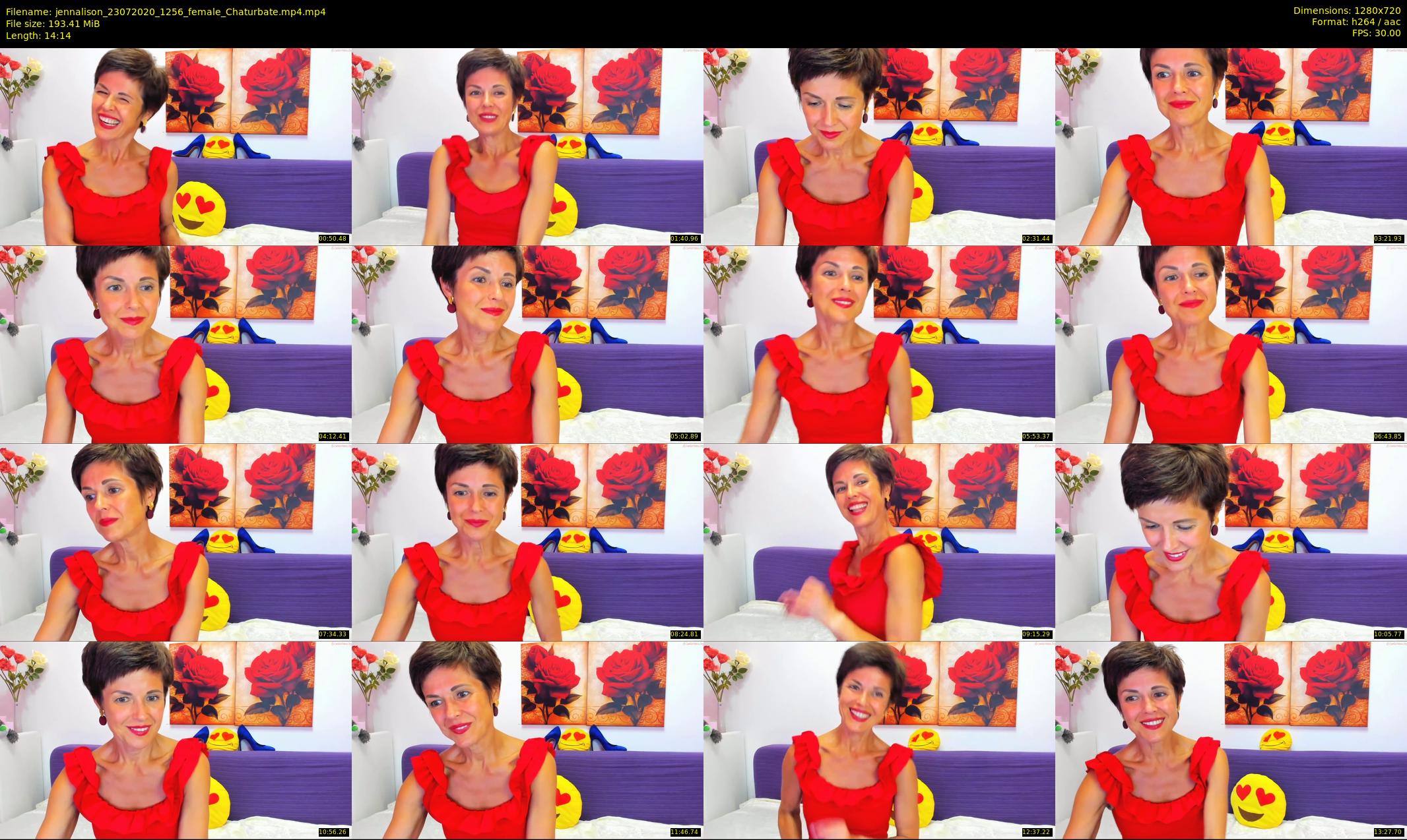 jennalison — 15 minute Chaturbate female cam show recording, 720p, Jul 23, 2020