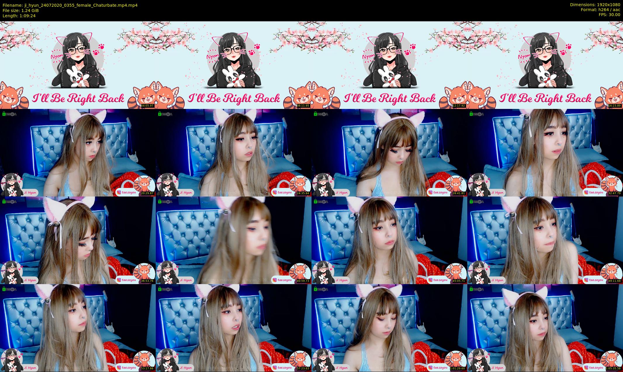 ji_hyun — 70 minute Chaturbate female cam show recording, 1080p, Jul 24, 2020