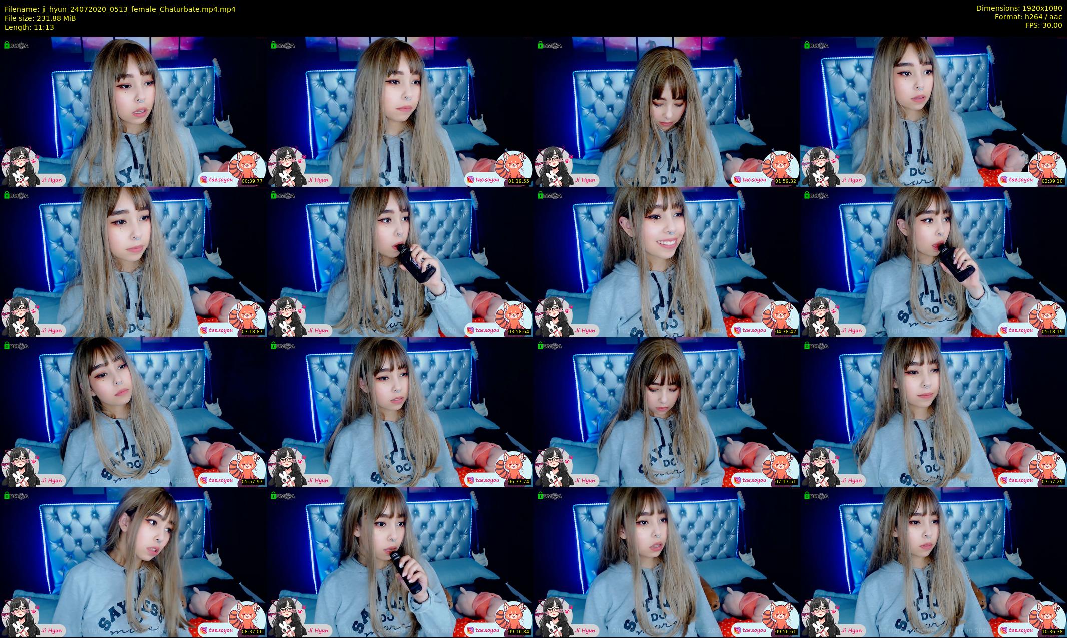 ji_hyun — 12 minute Chaturbate female cam show recording, 1080p, Jul 24, 2020