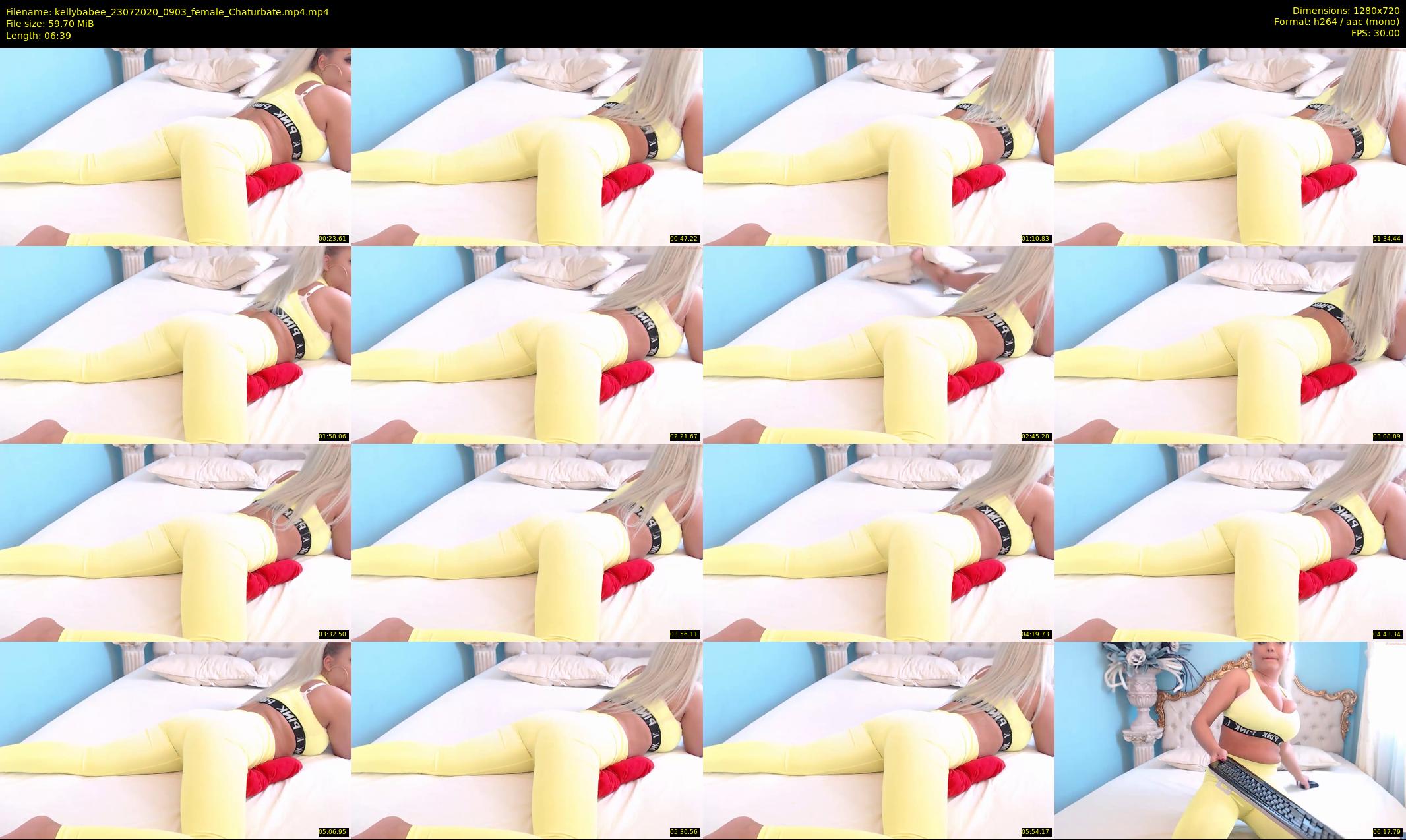 kellybabee — 7 minute Chaturbate female cam show recording, 720p, Jul 23, 2020