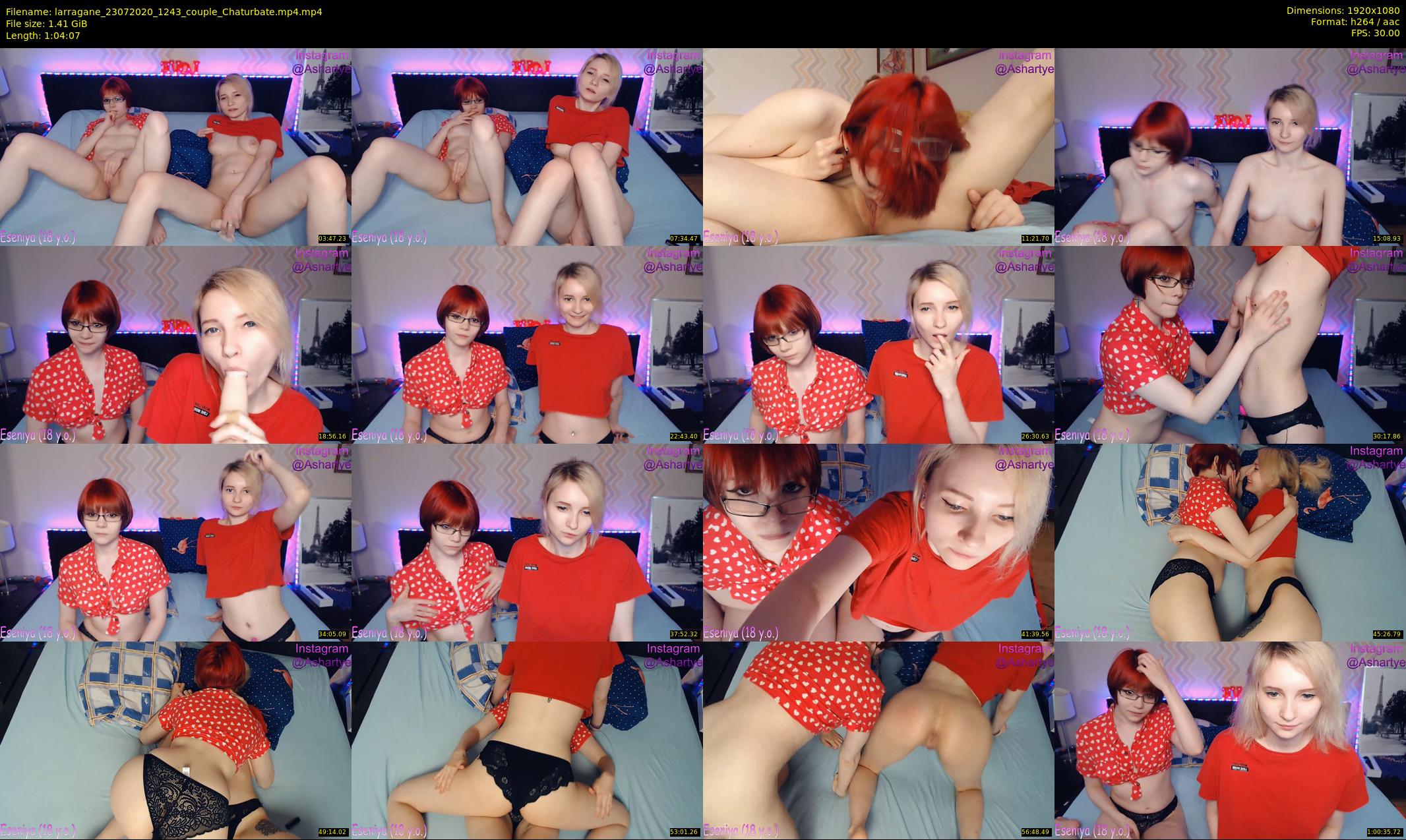 larragane — 65 minute Chaturbate couple cam show recording, 1080p, Jul 23, 2020