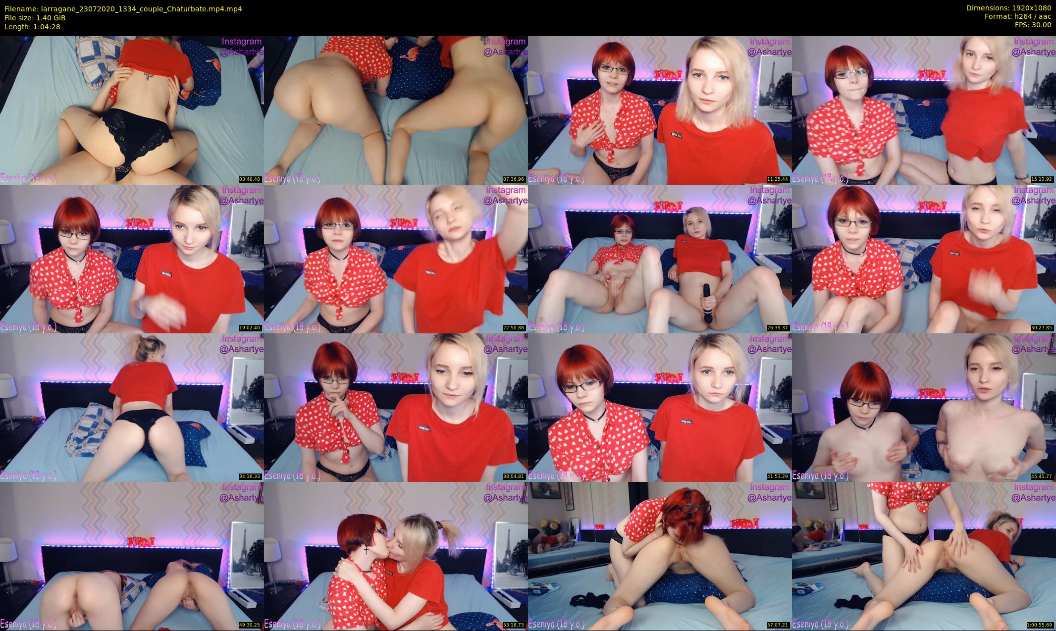 larragane — 65 minute Chaturbate couple cam show recording, 1080p, Jul 23, 2020
