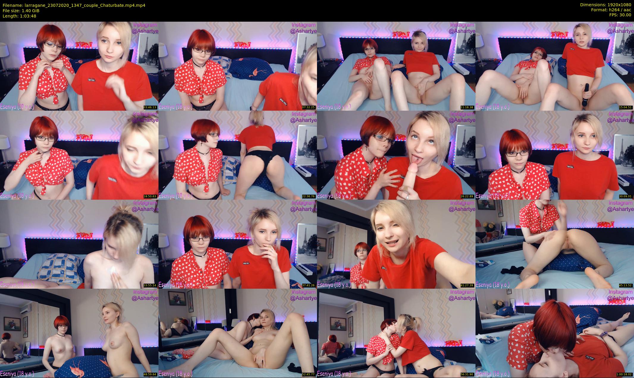 larragane — 64 minute Chaturbate couple cam show recording, 1080p, Jul 23, 2020