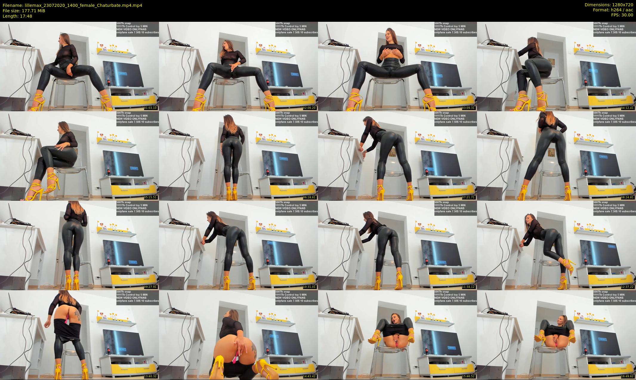lillemax — 18 minute Chaturbate female cam show recording, 720p, Jul 23, 2020