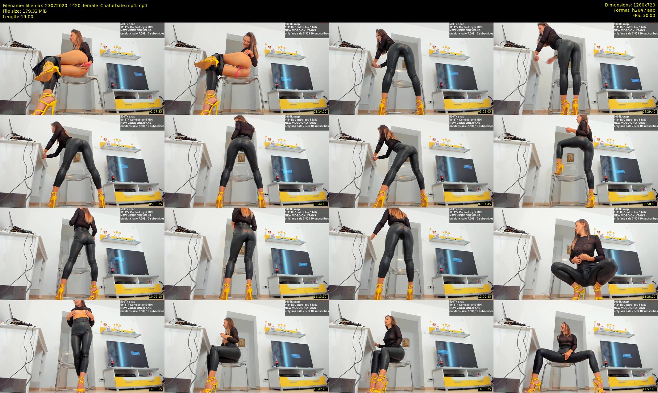 lillemax — 19 minute Chaturbate female cam show recording, 720p, Jul 23, 2020