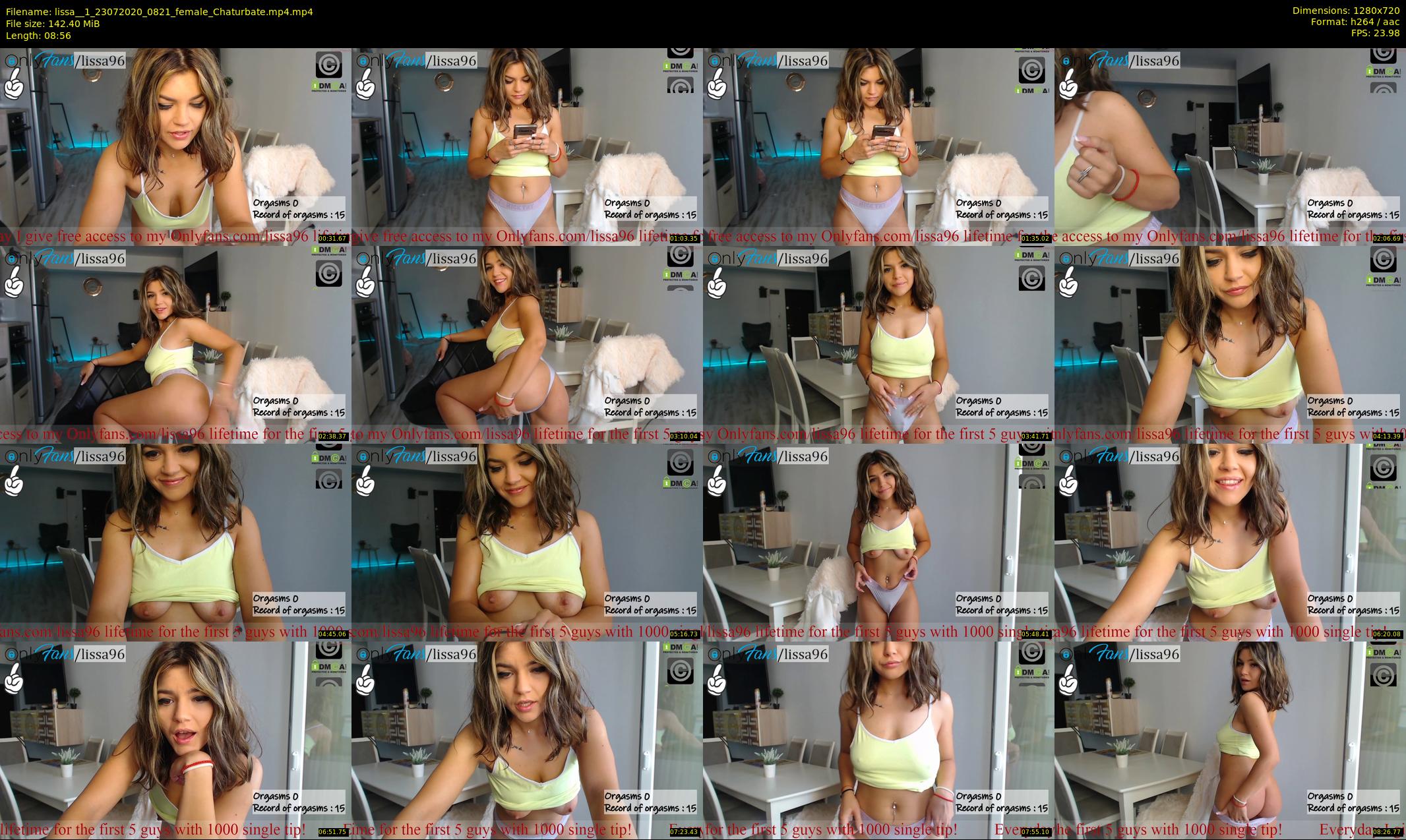 lissa__1 — 9 minute Chaturbate female cam show recording, 720p, Jul 23, 2020