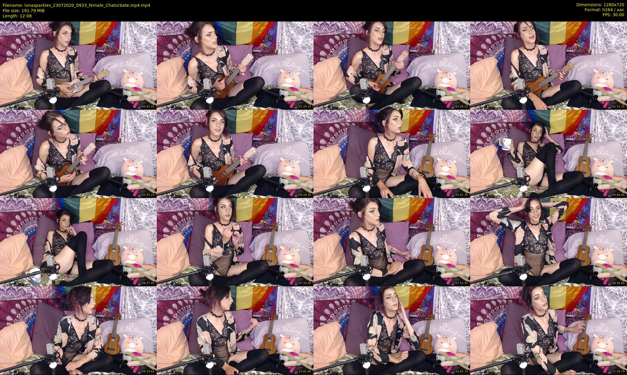 lunasparkles — 13 minute Chaturbate female cam show recording, 720p, Jul 23, 2020