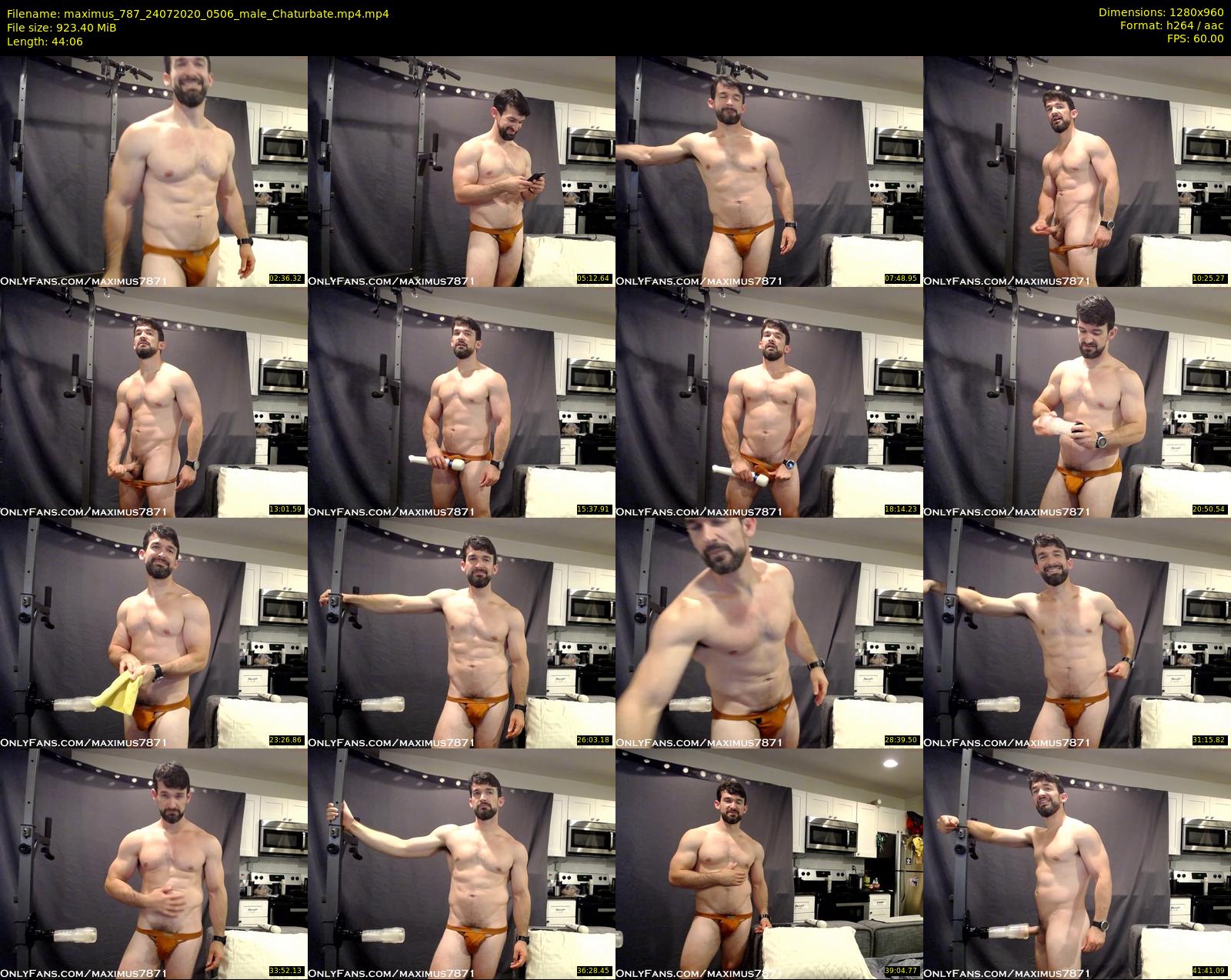 maximus_787 — 45 minute Chaturbate male cam show recording, 720p, Jul 24, 2020