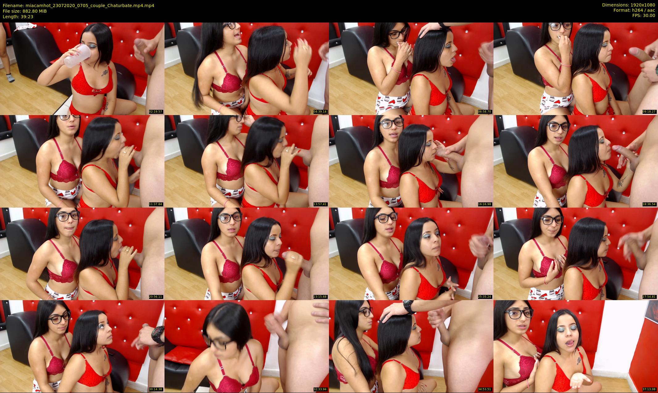 miacamhot — 40 minute Chaturbate couple cam show recording, 1080p, Jul 23, 2020