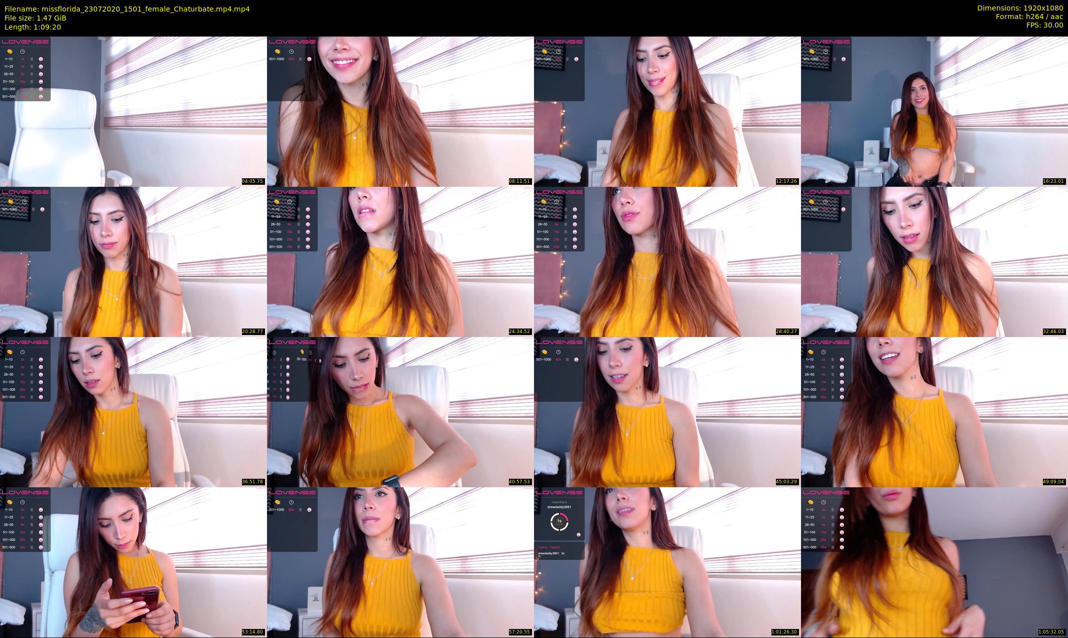 missflorida — 70 minute Chaturbate female cam show recording, 1080p, Jul 23, 2020