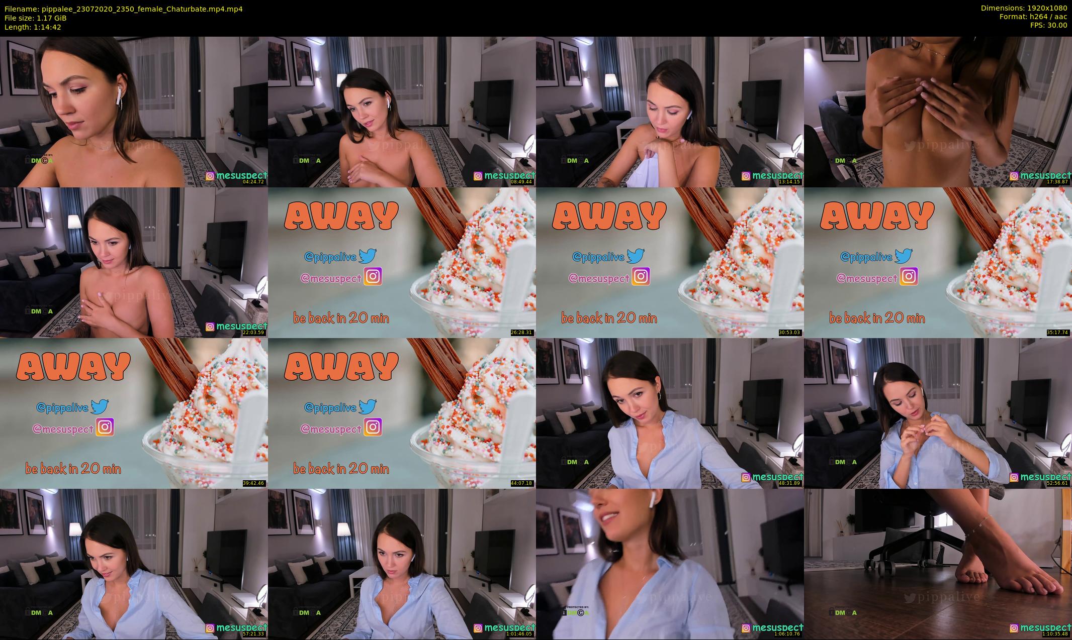 pippalee — 75 minute Chaturbate female cam show recording, 1080p, Jul 23, 2020
