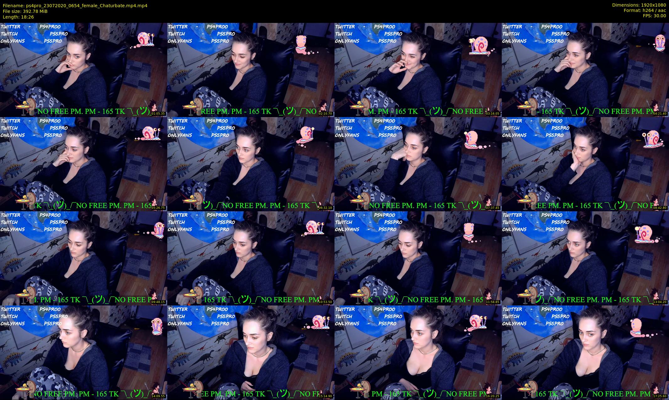 ps4pro — 19 minute Chaturbate female cam show recording, 1080p, Jul 23, 2020