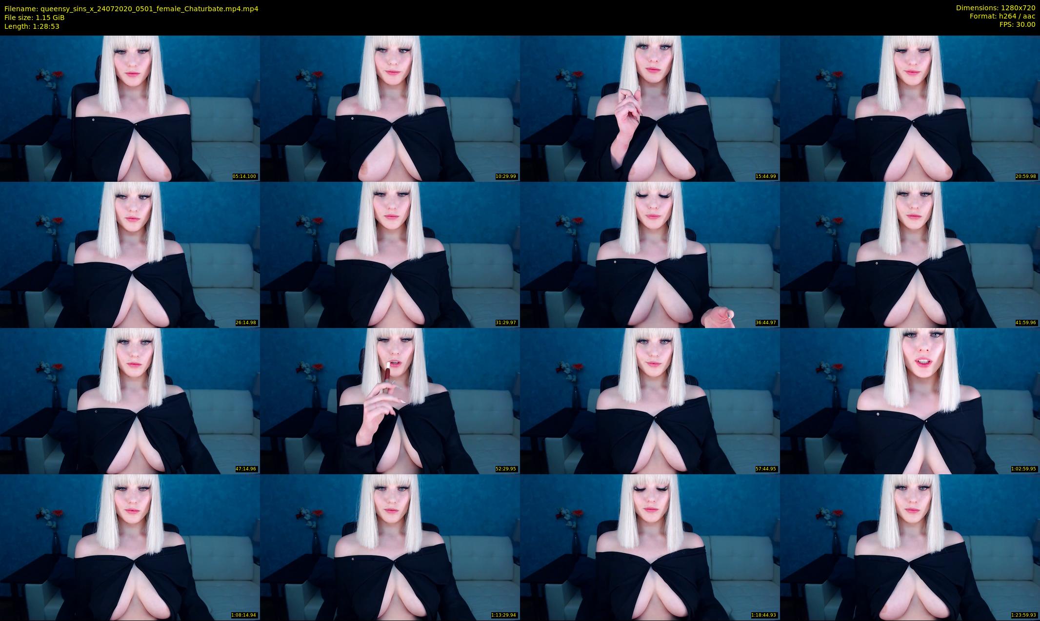 queensy_sins_x — 89 minute Chaturbate female cam show recording, 720p, Jul 24, 2020