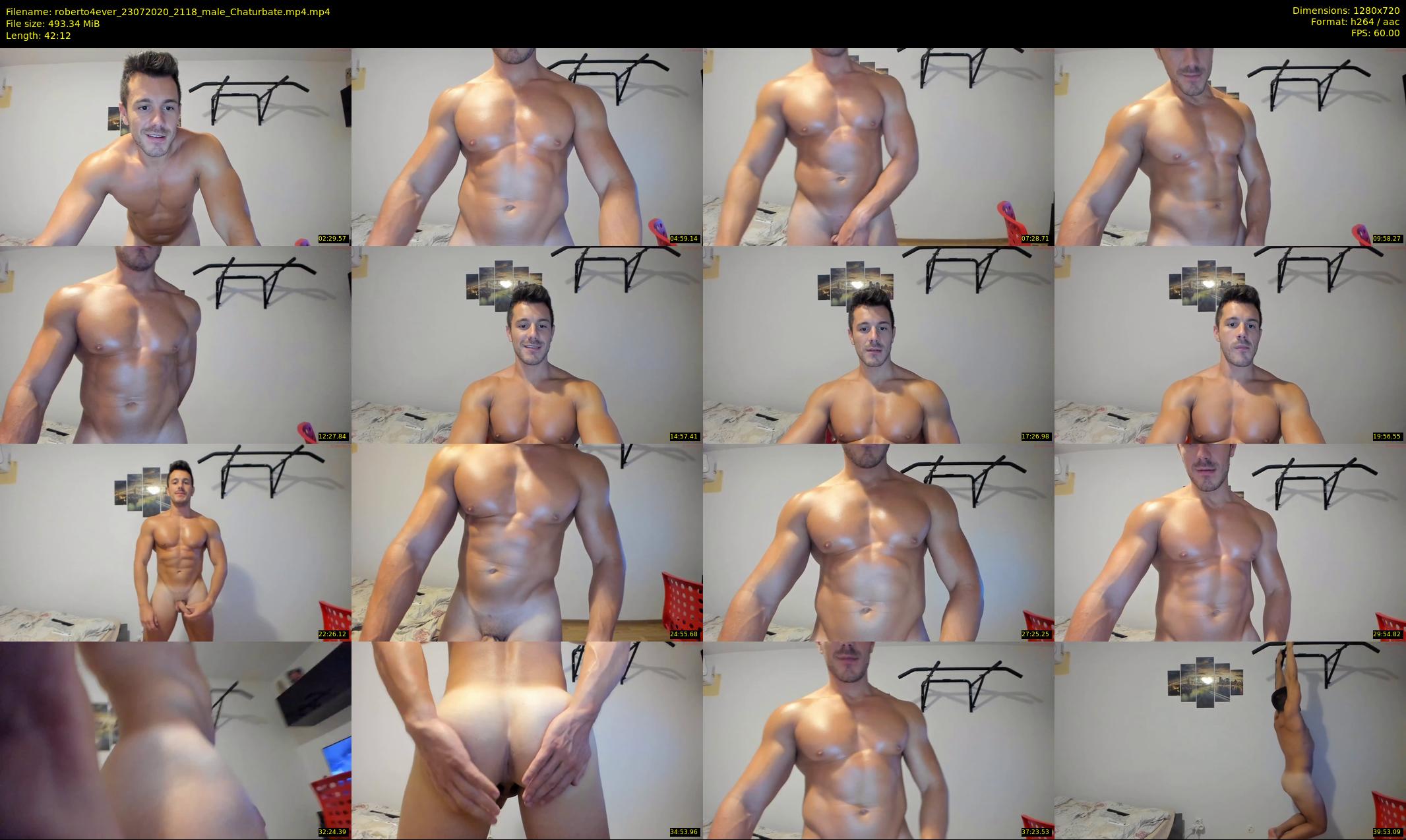 roberto4ever — 43 minute Chaturbate male cam show recording, 720p, Jul 23, 2020