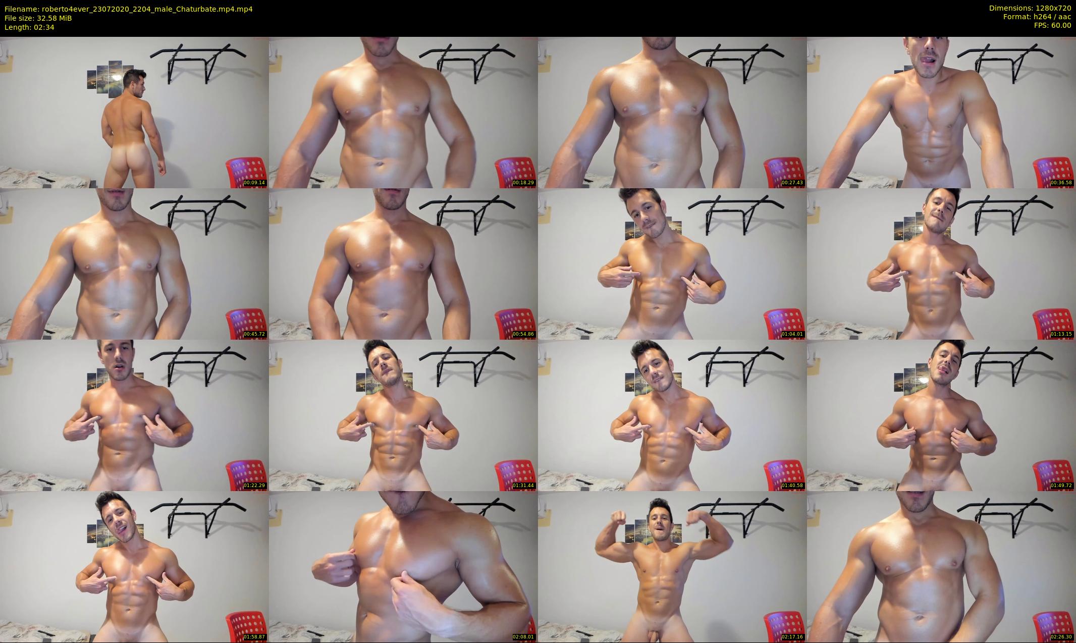 roberto4ever — 3 minute Chaturbate male cam show recording, 720p, Jul 23, 2020