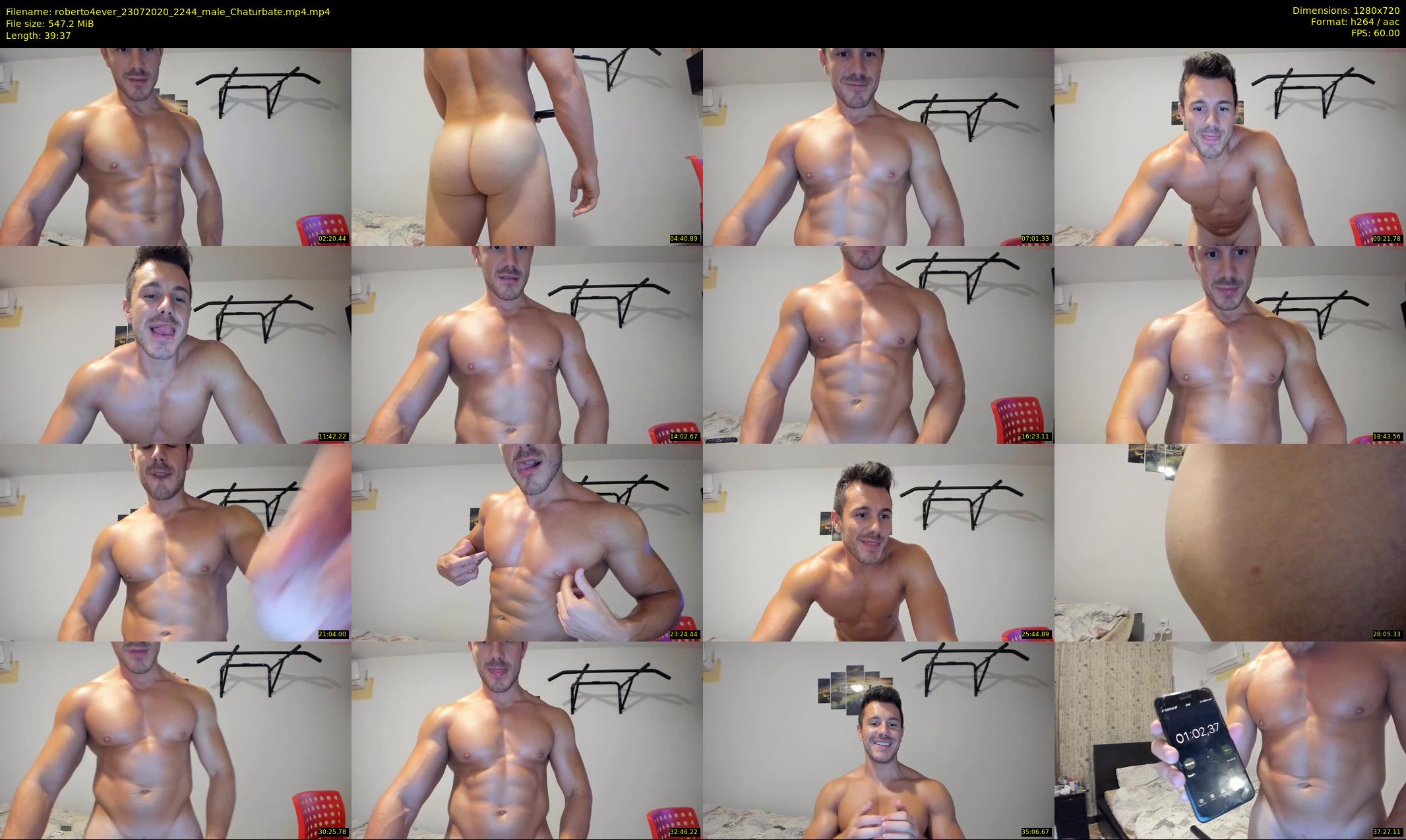roberto4ever — 40 minute Chaturbate male cam show recording, 720p, Jul 23, 2020