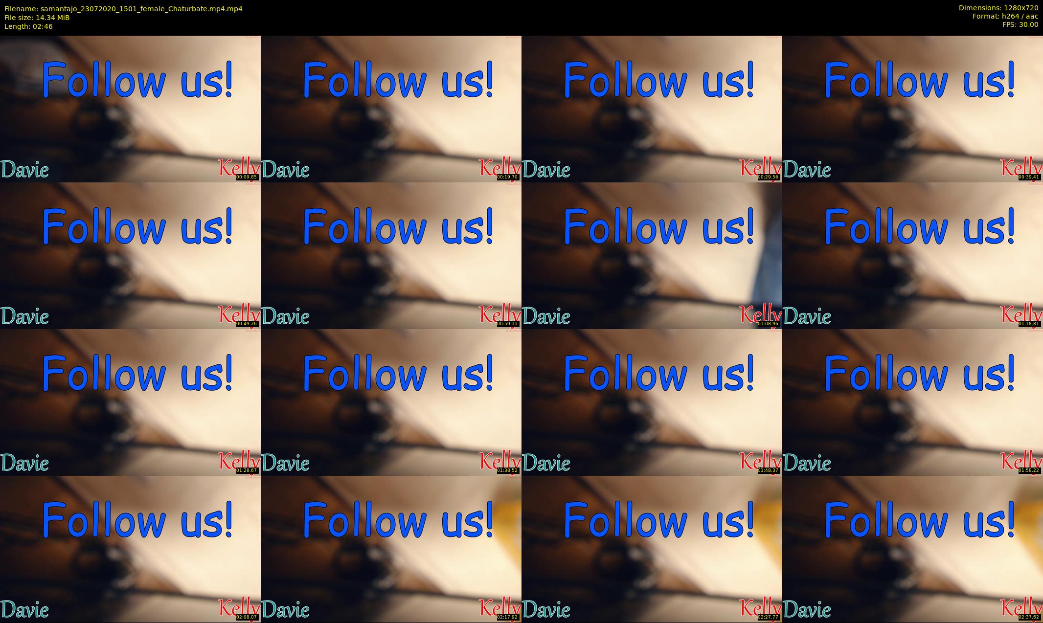 samantajo — 3 minute Chaturbate female cam show recording, 720p, Jul 23, 2020