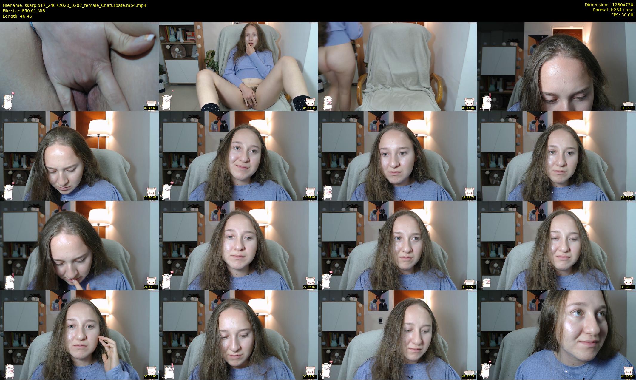 skarpio17 — 47 minute Chaturbate female cam show recording, 720p, Jul 24, 2020