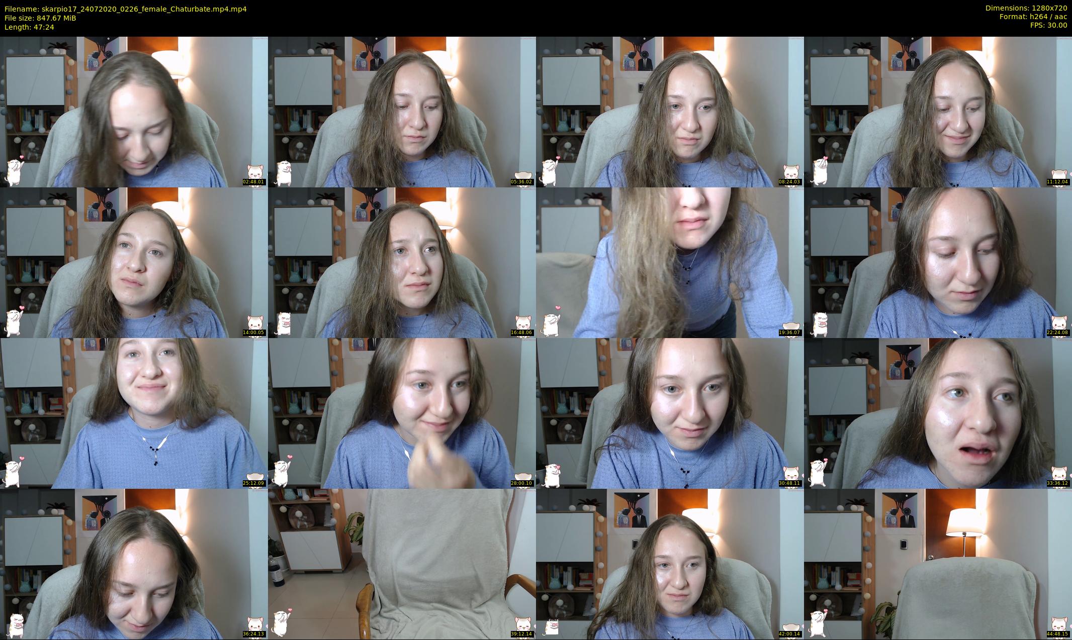 skarpio17 — 48 minute Chaturbate female cam show recording, 720p, Jul 24, 2020