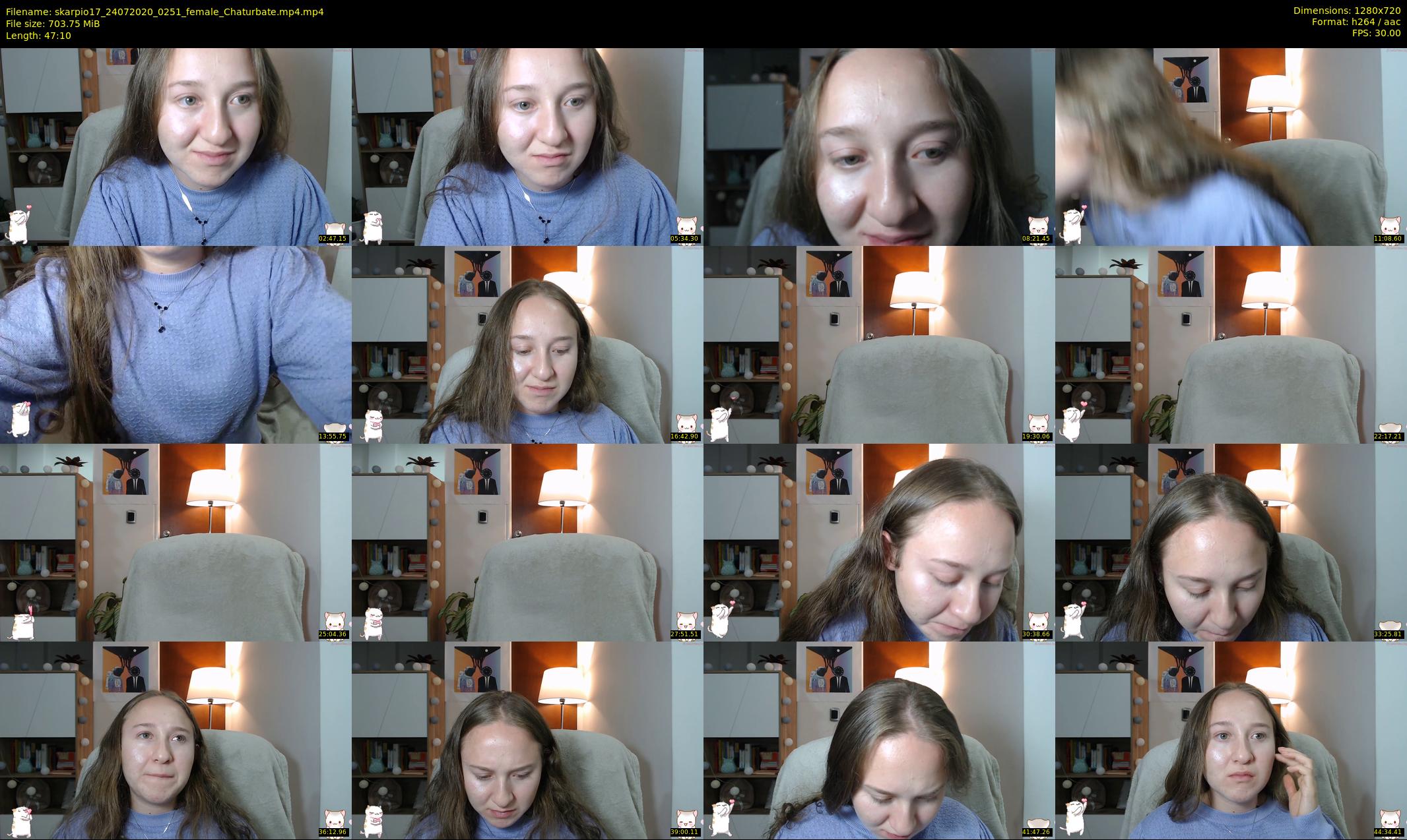 skarpio17 — 48 minute Chaturbate female cam show recording, 720p, Jul 24, 2020
