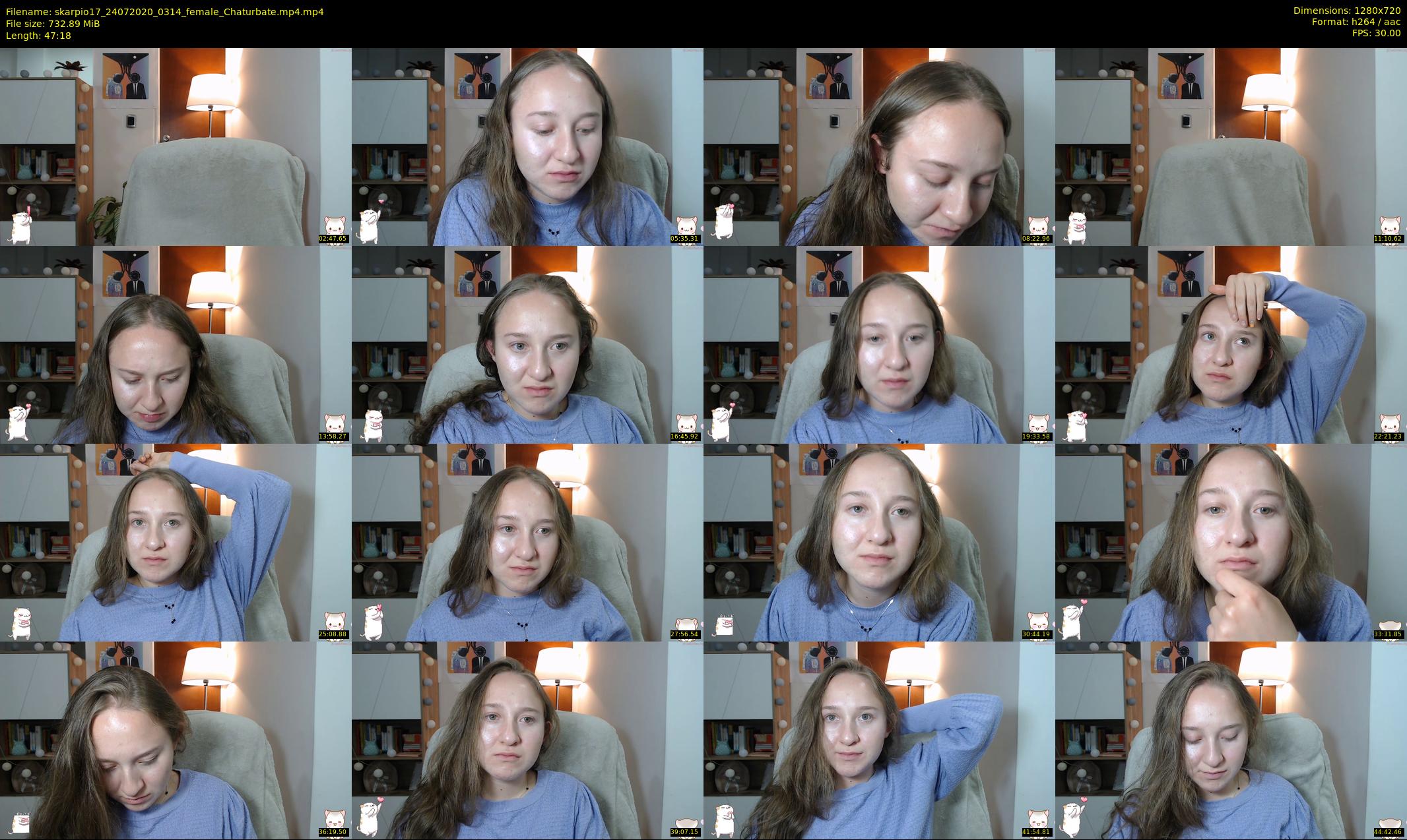 skarpio17 — 48 minute Chaturbate female cam show recording, 720p, Jul 24, 2020