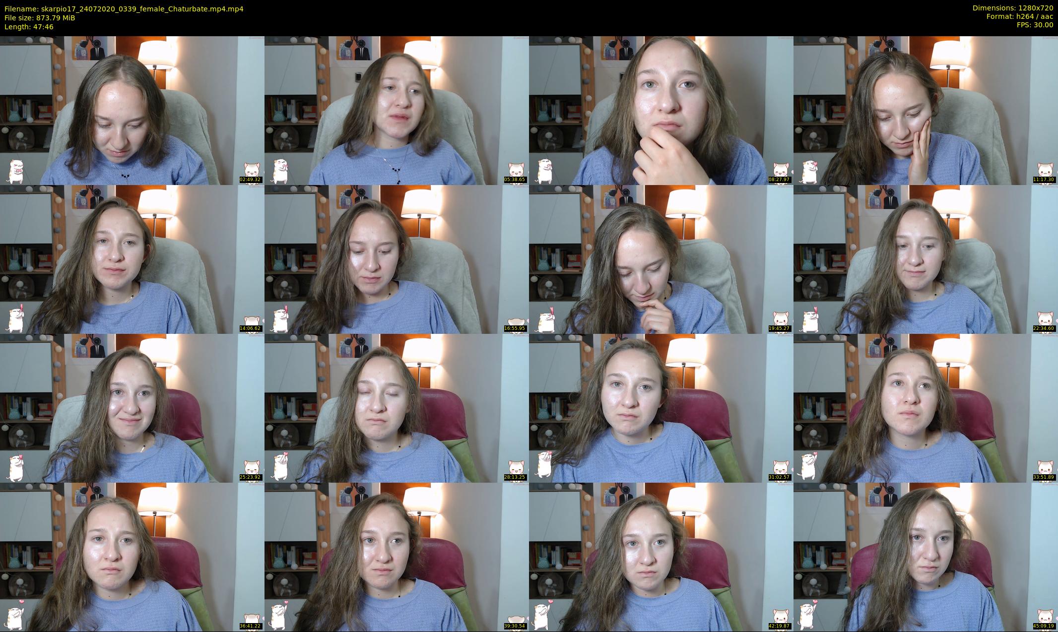 skarpio17 — 48 minute Chaturbate female cam show recording, 720p, Jul 24, 2020