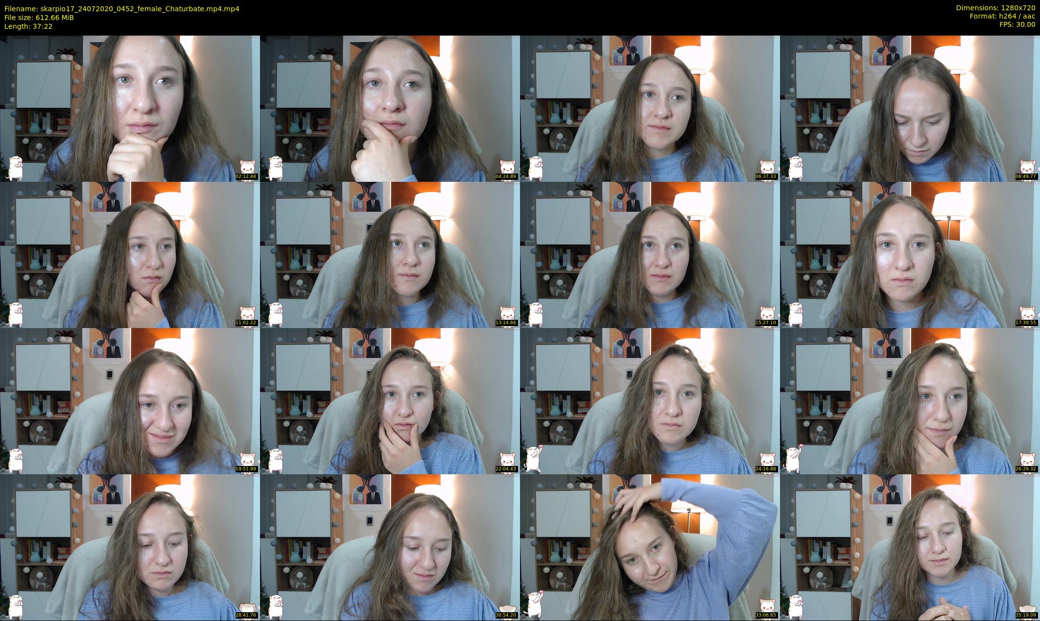 skarpio17 — 38 minute Chaturbate female cam show recording, 720p, Jul 24, 2020
