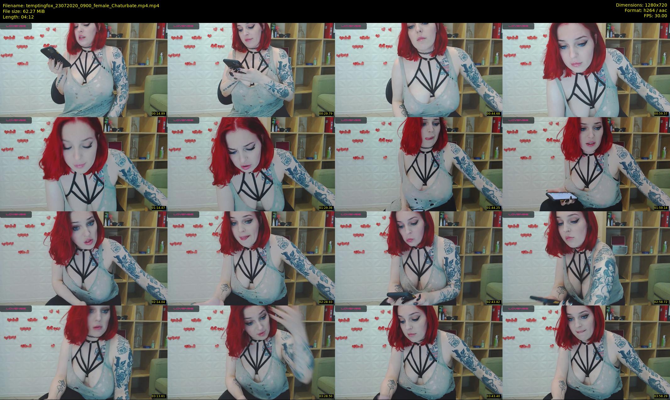 temptingfox — 5 minute Chaturbate female cam show recording, 720p, Jul 23, 2020