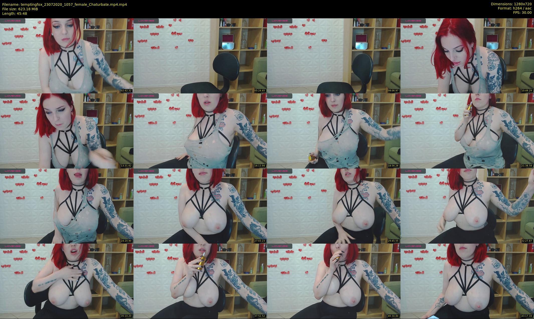 temptingfox — 46 minute Chaturbate female cam show recording, 720p, Jul 23, 2020