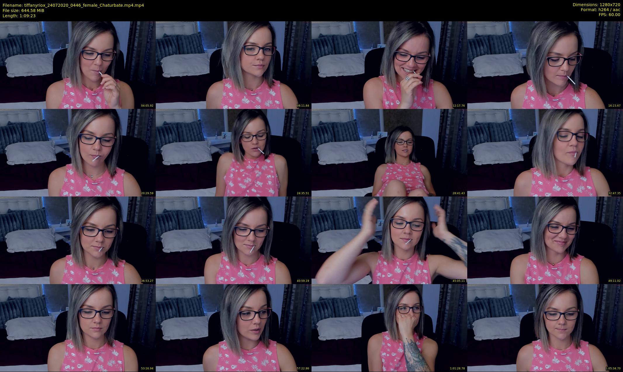 tiffanyriox — 70 minute Chaturbate female cam show recording, 720p, Jul 24, 2020