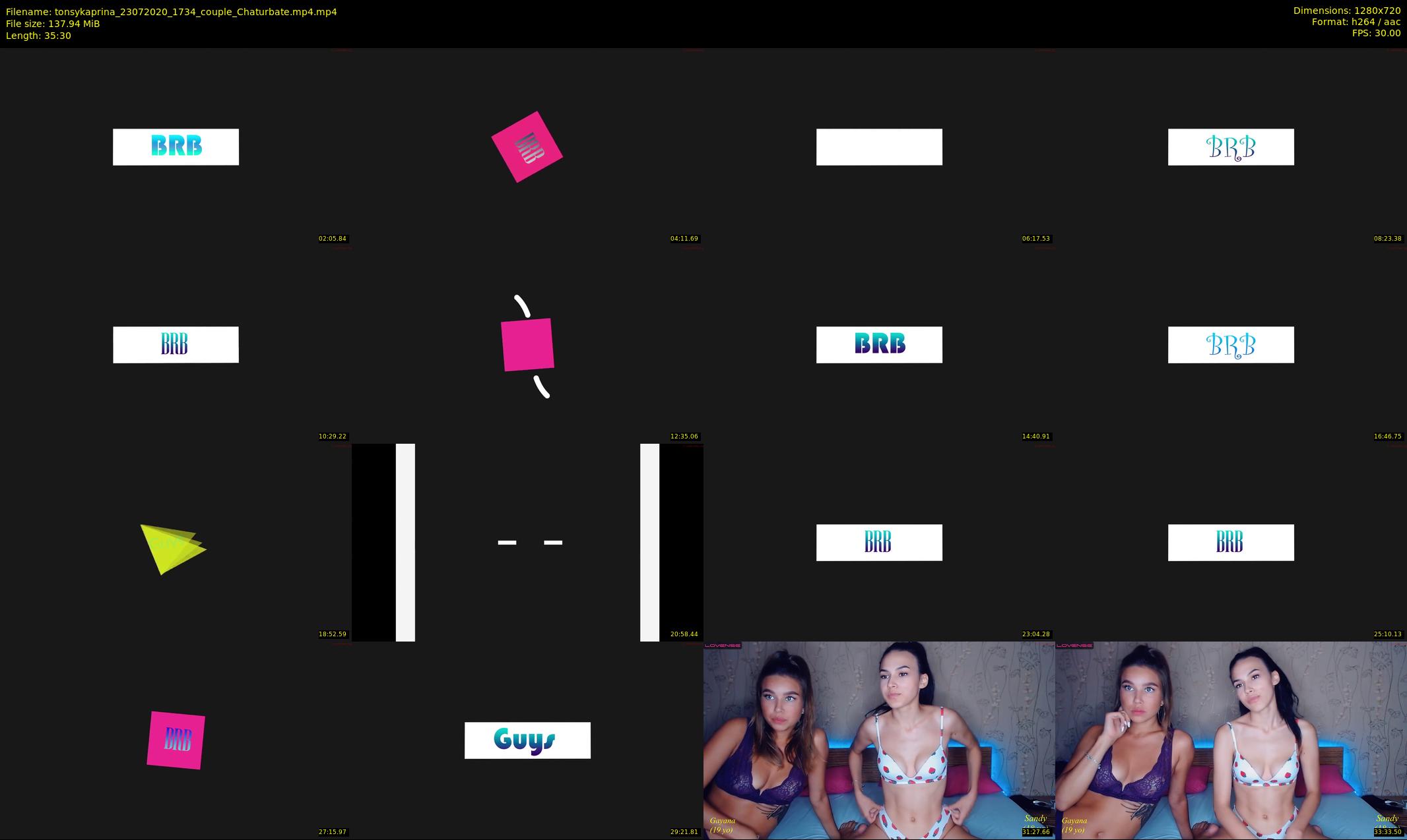 tonsykaprina — 36 minute Chaturbate couple cam show recording, 720p, Jul 23, 2020