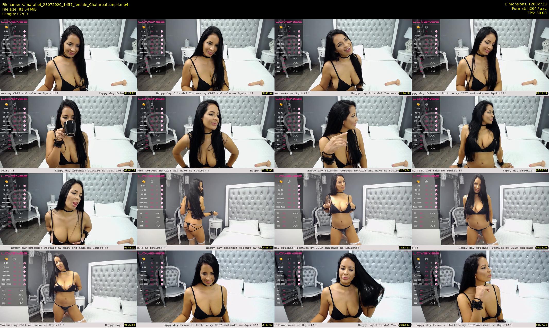 zamarahot — 7 minute Chaturbate female cam show recording, 720p, Jul 23, 2020