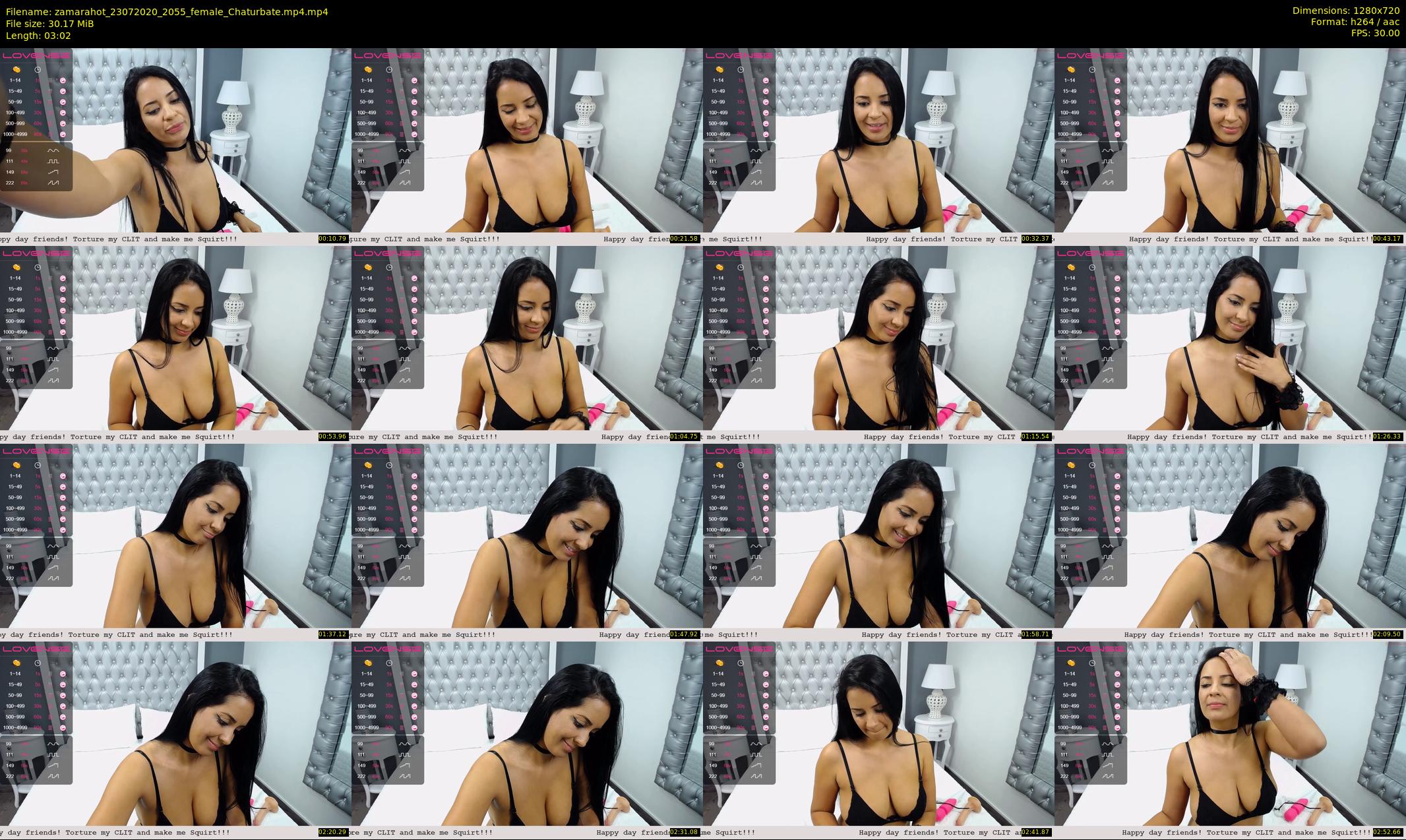 zamarahot — 4 minute Chaturbate female cam show recording, 720p, Jul 23, 2020