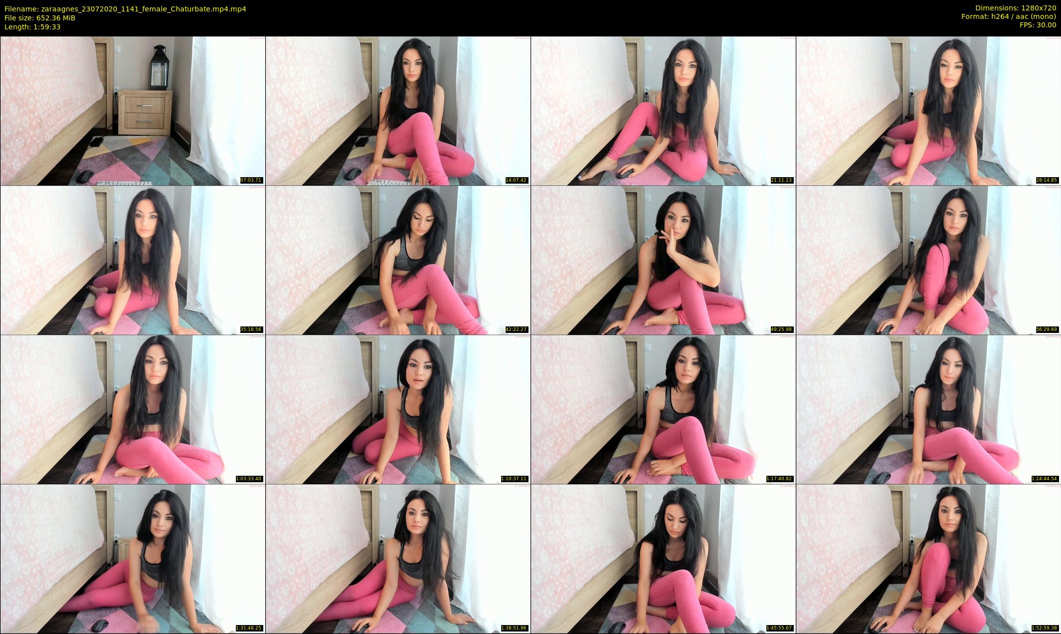 zaraagnes — 120 minute Chaturbate female cam show recording, 720p, Jul 23, 2020