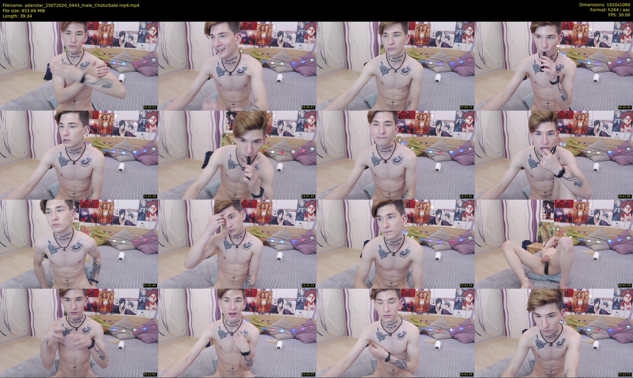 adanstar — 40 minute Chaturbate male cam show recording, 1080p, Jul 25, 2020
