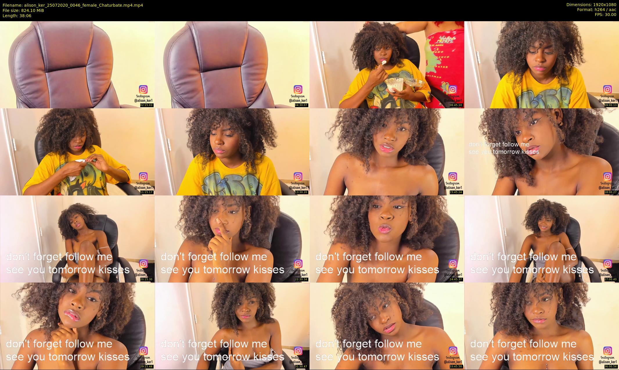 alison_ker — 39 minute Chaturbate female cam show recording, 1080p, Jul 25, 2020