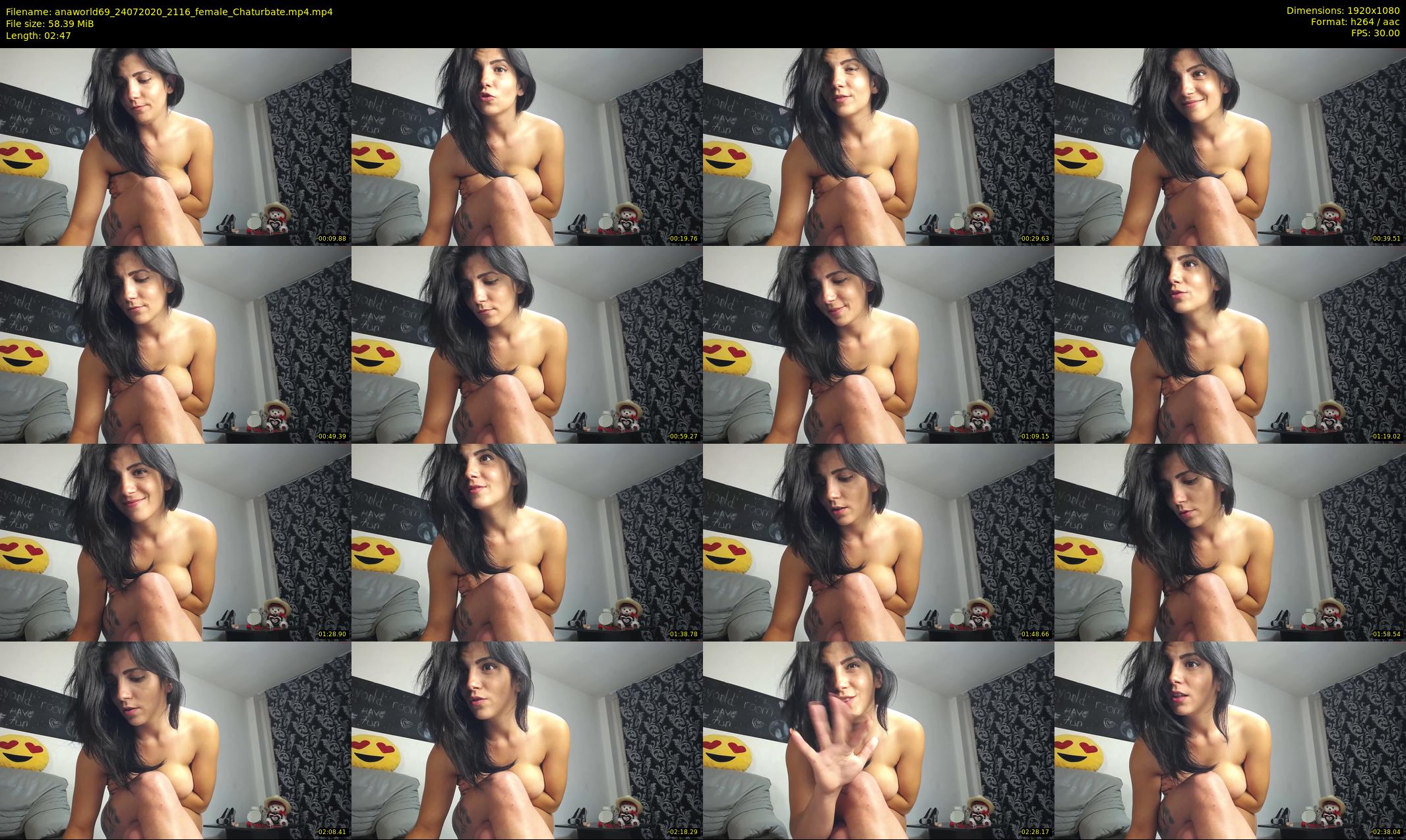 anaworld69 — 3 minute Chaturbate female cam show recording, 1080p, Jul 24, 2020