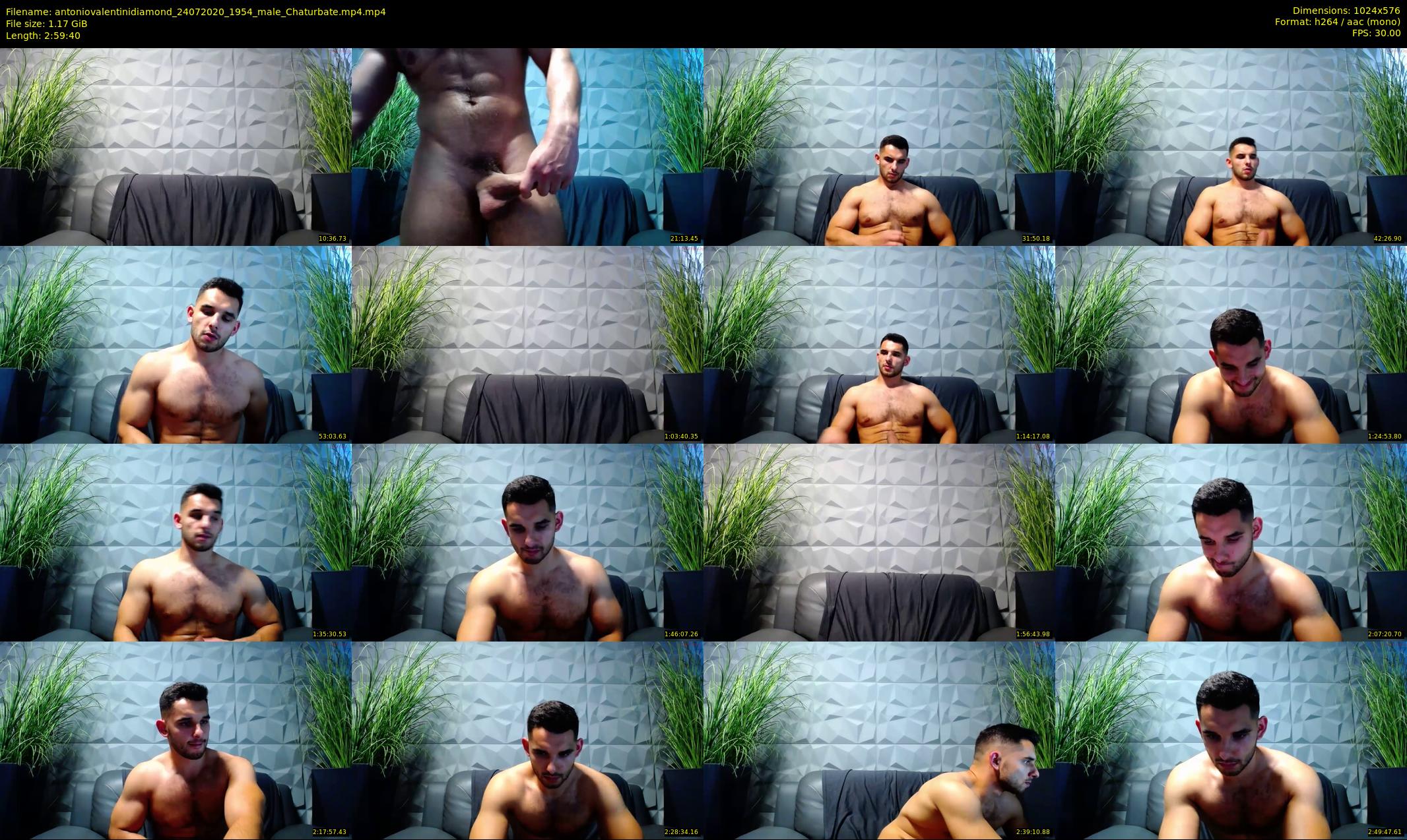 antoniovalentinidiamond — 180 minute Chaturbate male cam show recording, 480p, Jul 24, 2020
