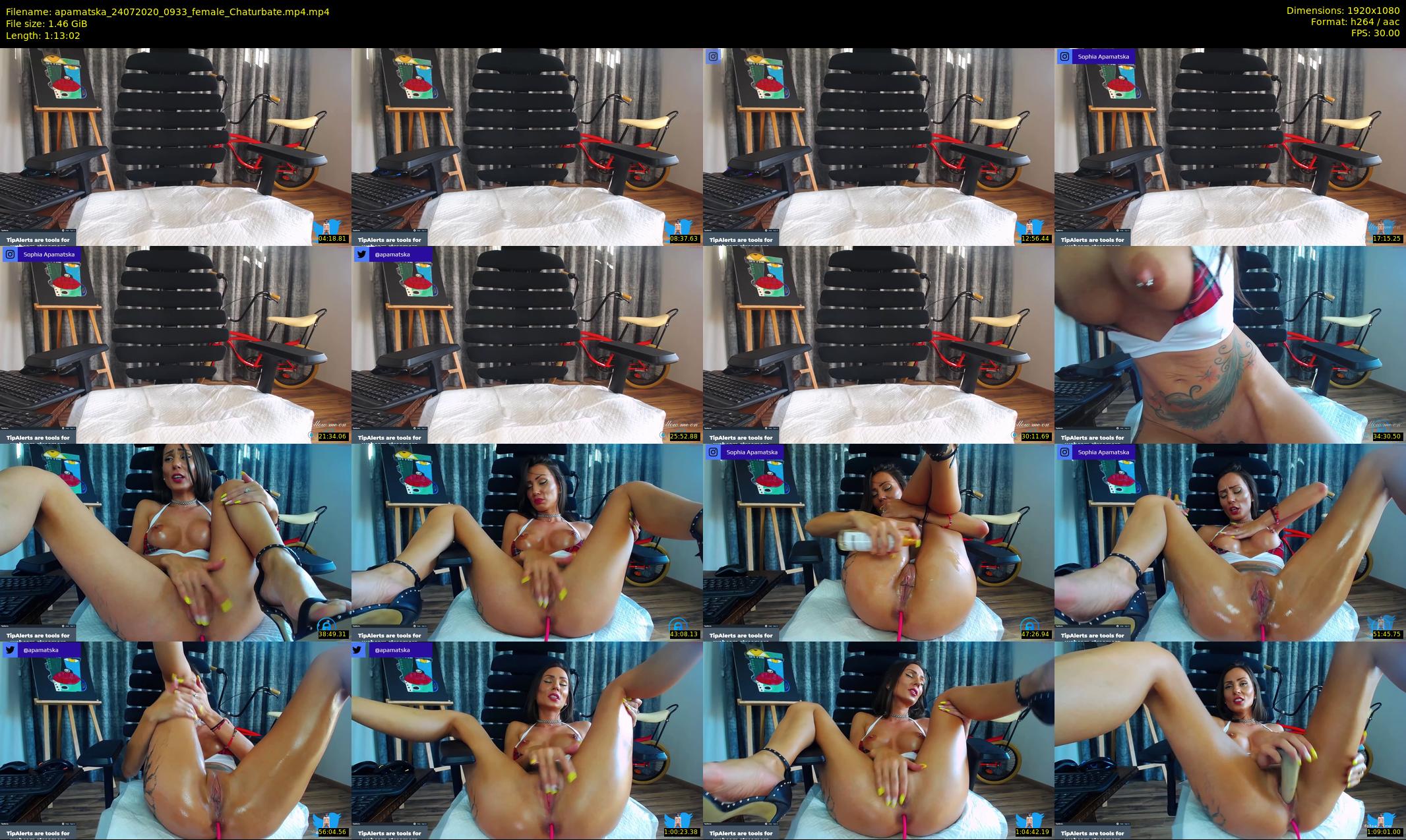 apamatska — 74 minute Chaturbate female cam show recording, 1080p, Jul 24, 2020