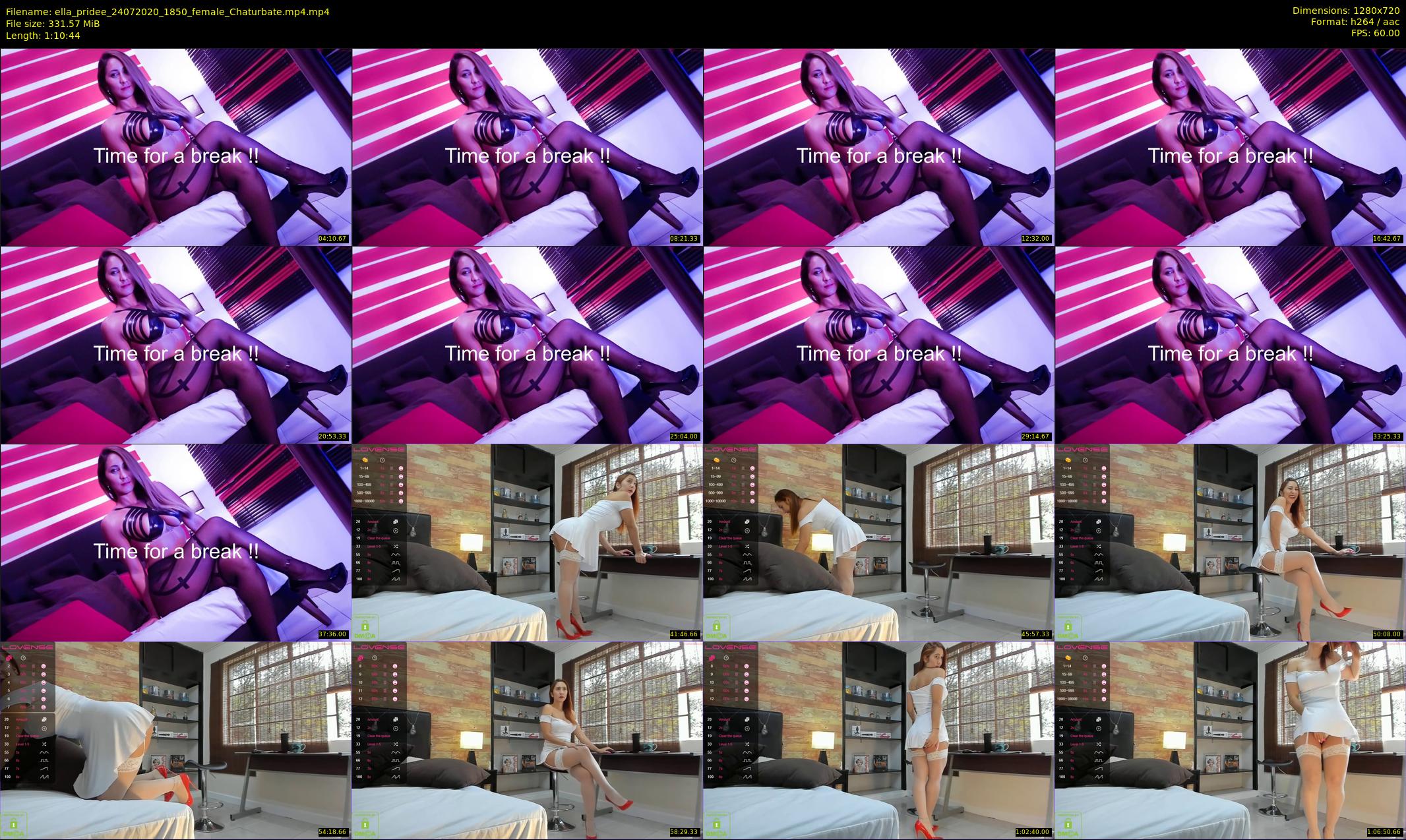 ella_pridee — 71 minute Chaturbate female cam show recording, 720p, Jul 24, 2020