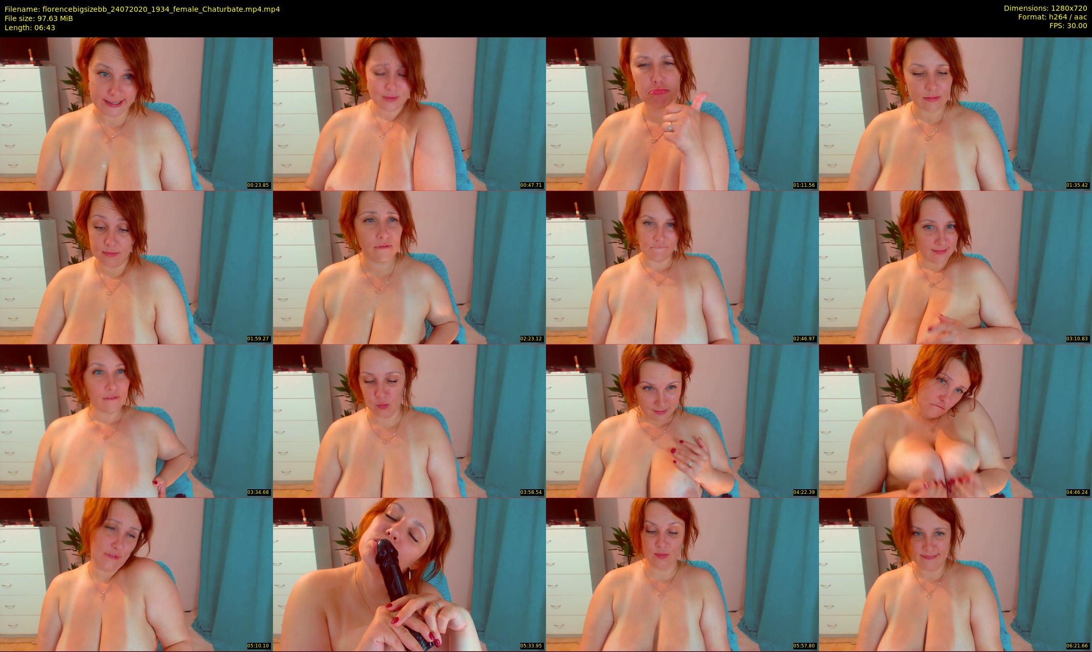 florencebigsizebb — 7 minute Chaturbate female cam show recording, 720p, Jul 24, 2020