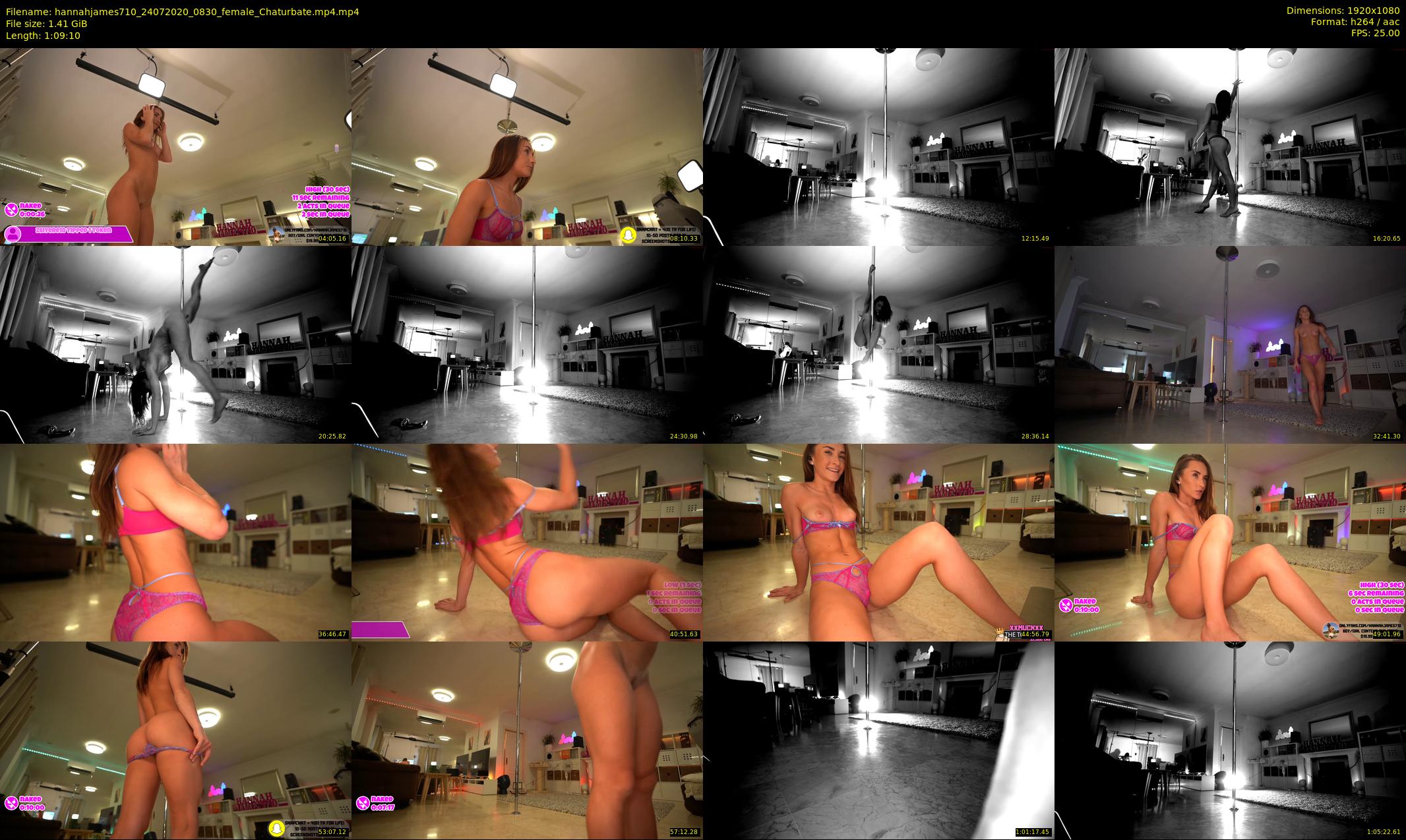 hannahjames710 — 70 minute Chaturbate female cam show recording, 1080p, Jul 24, 2020