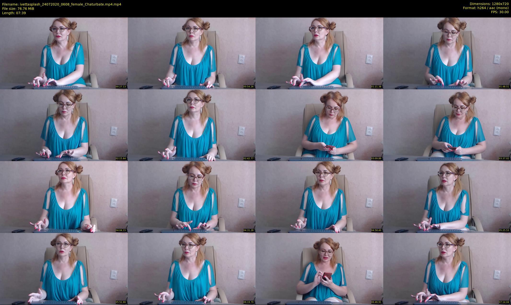 ivettasplash — 8 minute Chaturbate female cam show recording, 720p, Jul 24, 2020