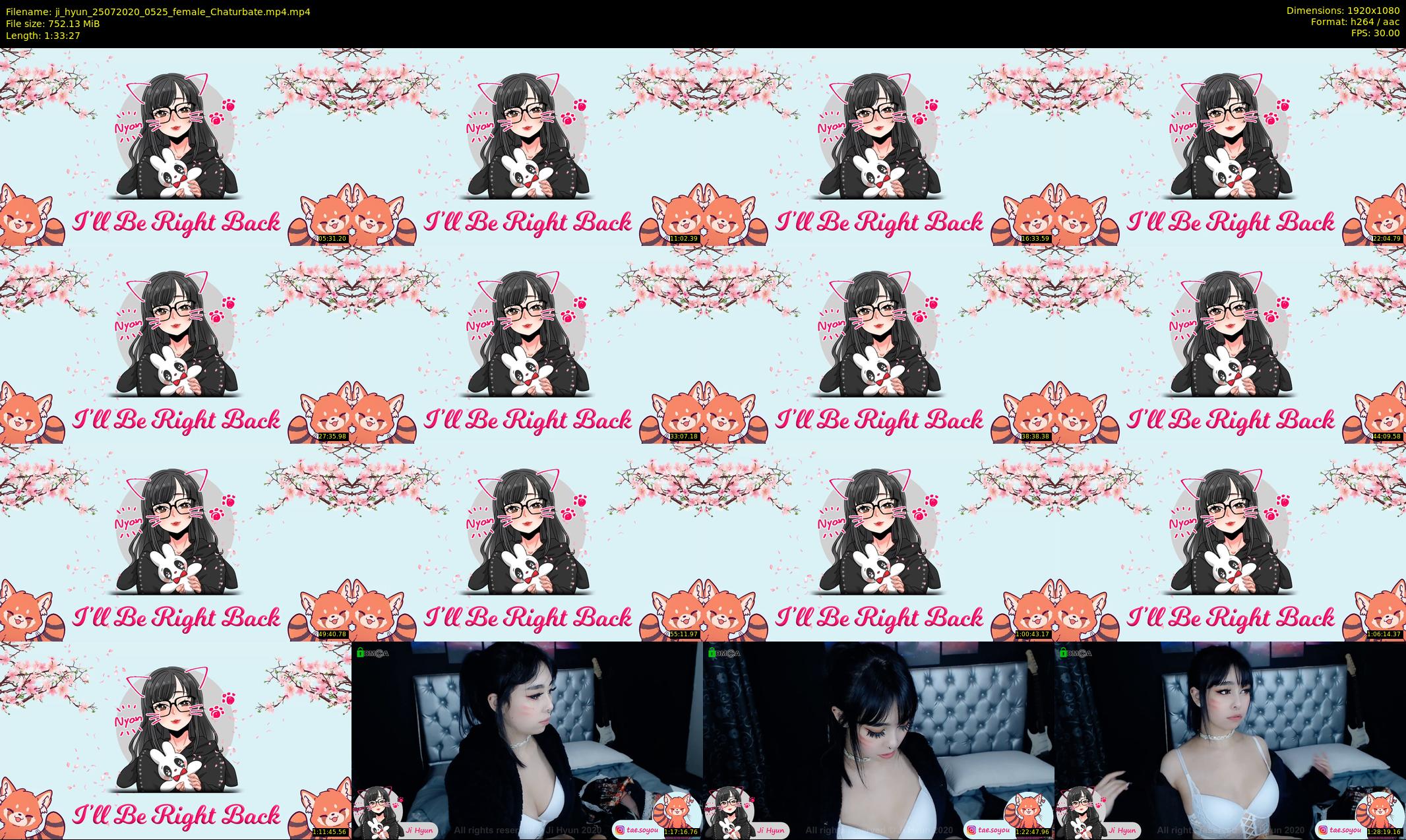 ji_hyun — 94 minute Chaturbate female cam show recording, 1080p, Jul 25, 2020