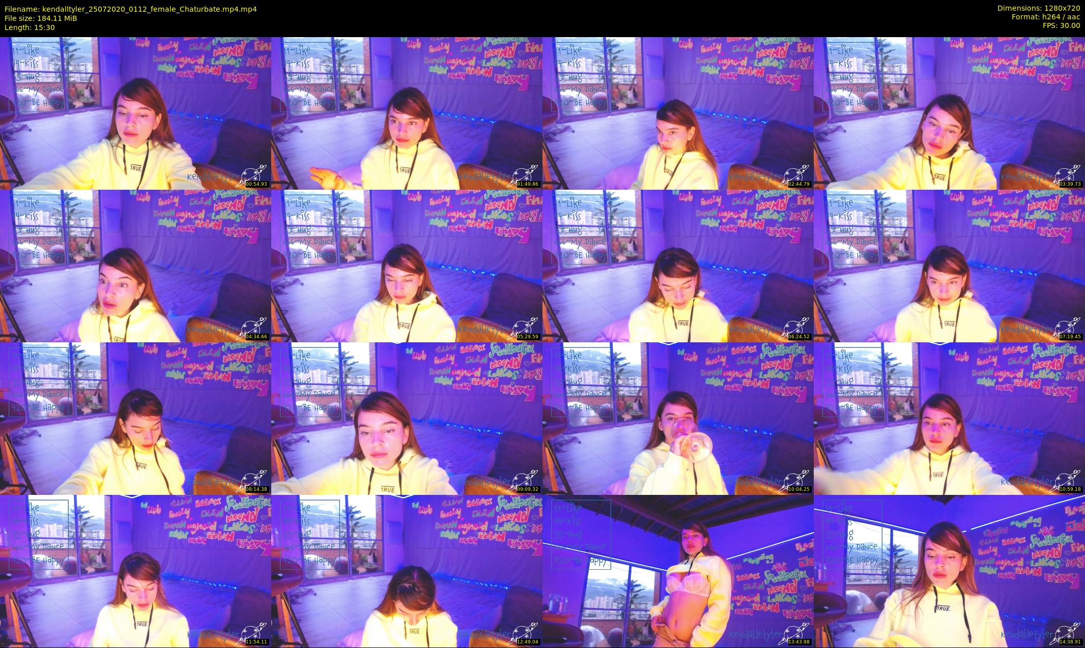 kendalltyler — 16 minute Chaturbate female cam show recording, 720p, Jul 25, 2020