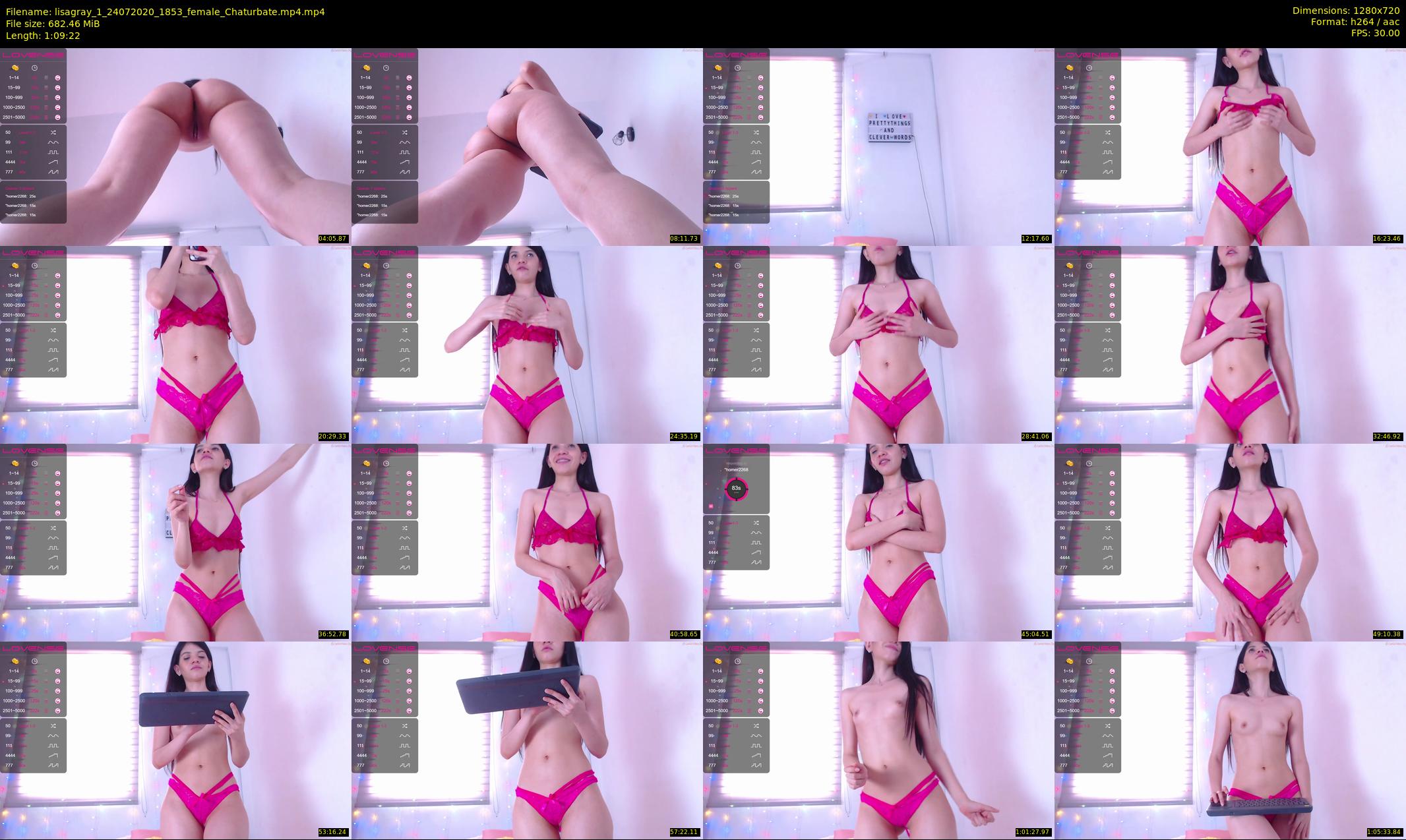 lisagray_1 — 70 minute Chaturbate female cam show recording, 720p, Jul 24, 2020