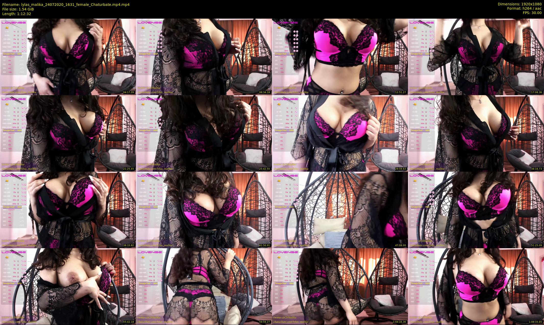 lylas_malika — 73 minute Chaturbate female cam show recording, 1080p, Jul 24, 2020