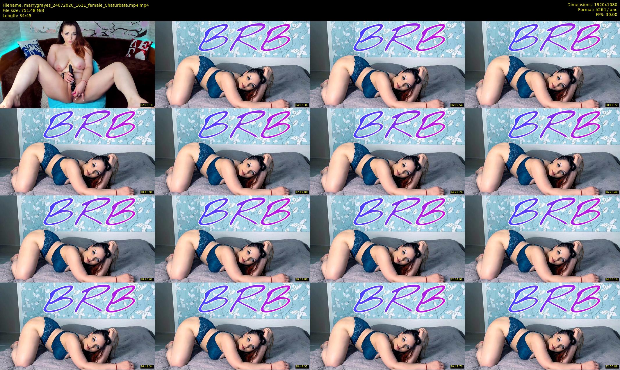 marrygrayes — 35 minute Chaturbate female cam show recording, 1080p, Jul 24, 2020